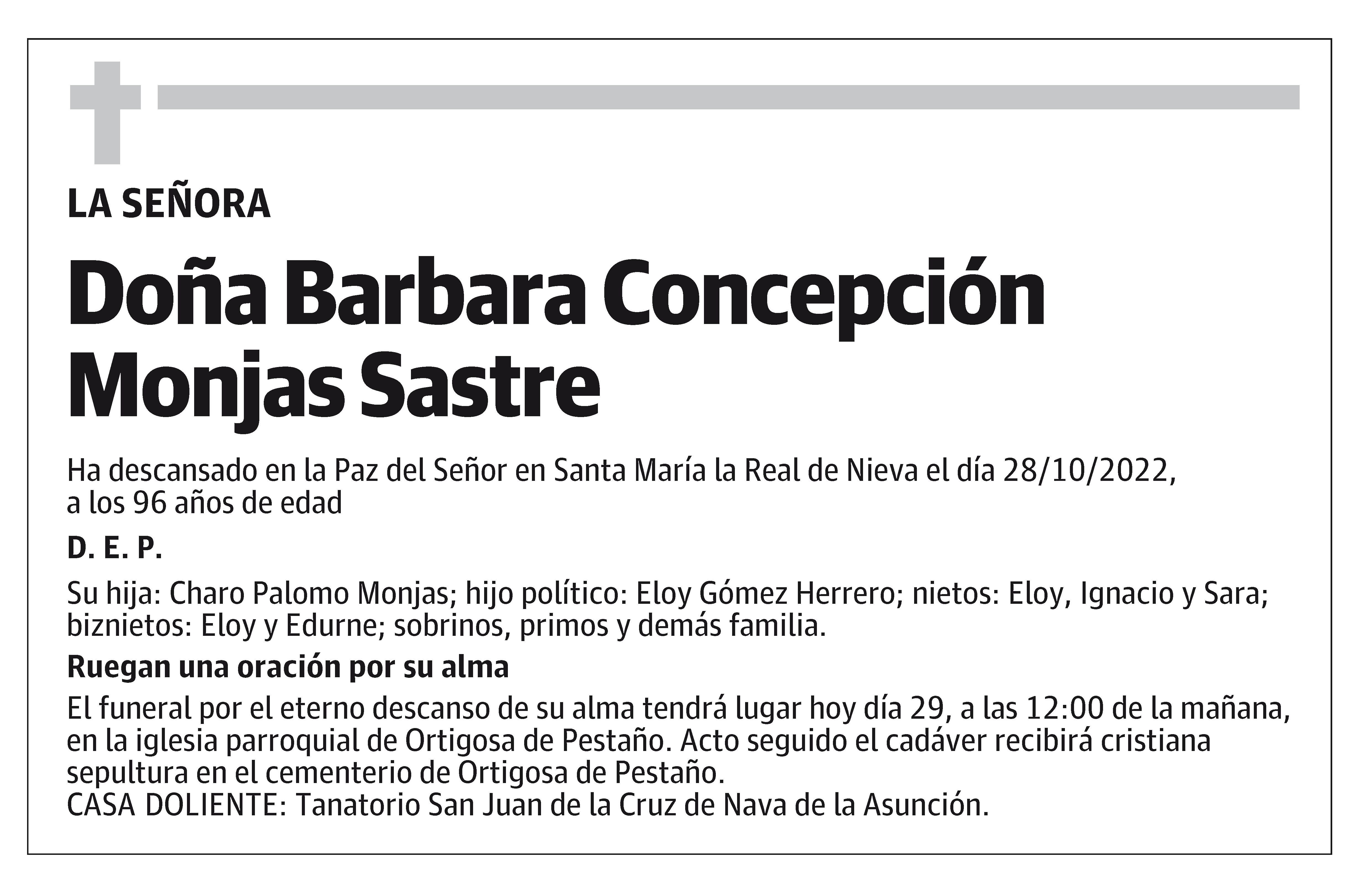 Barbara Concepción Monjas Sastre