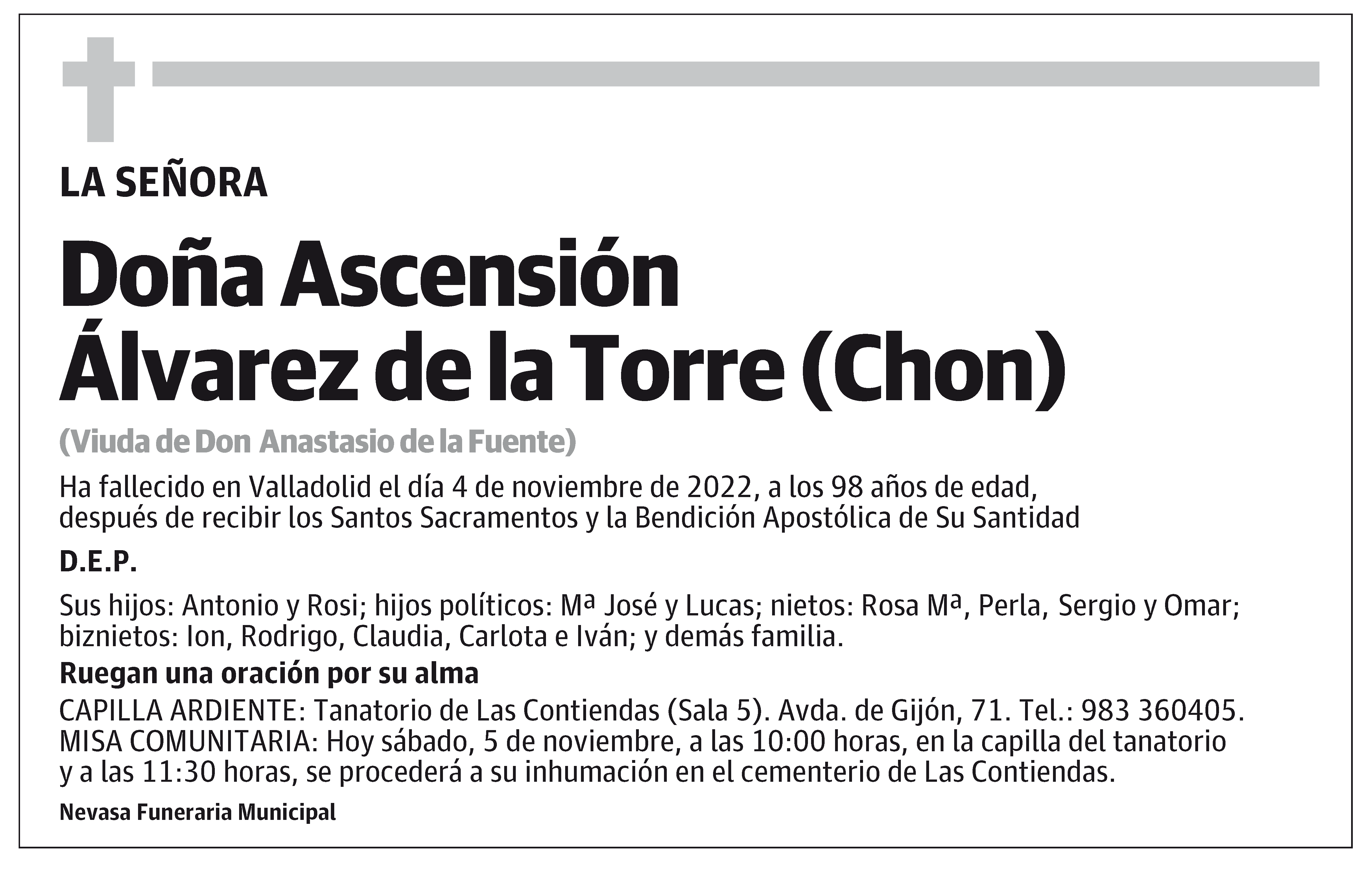 Ascensión Álvarez de la Torre (Chon)