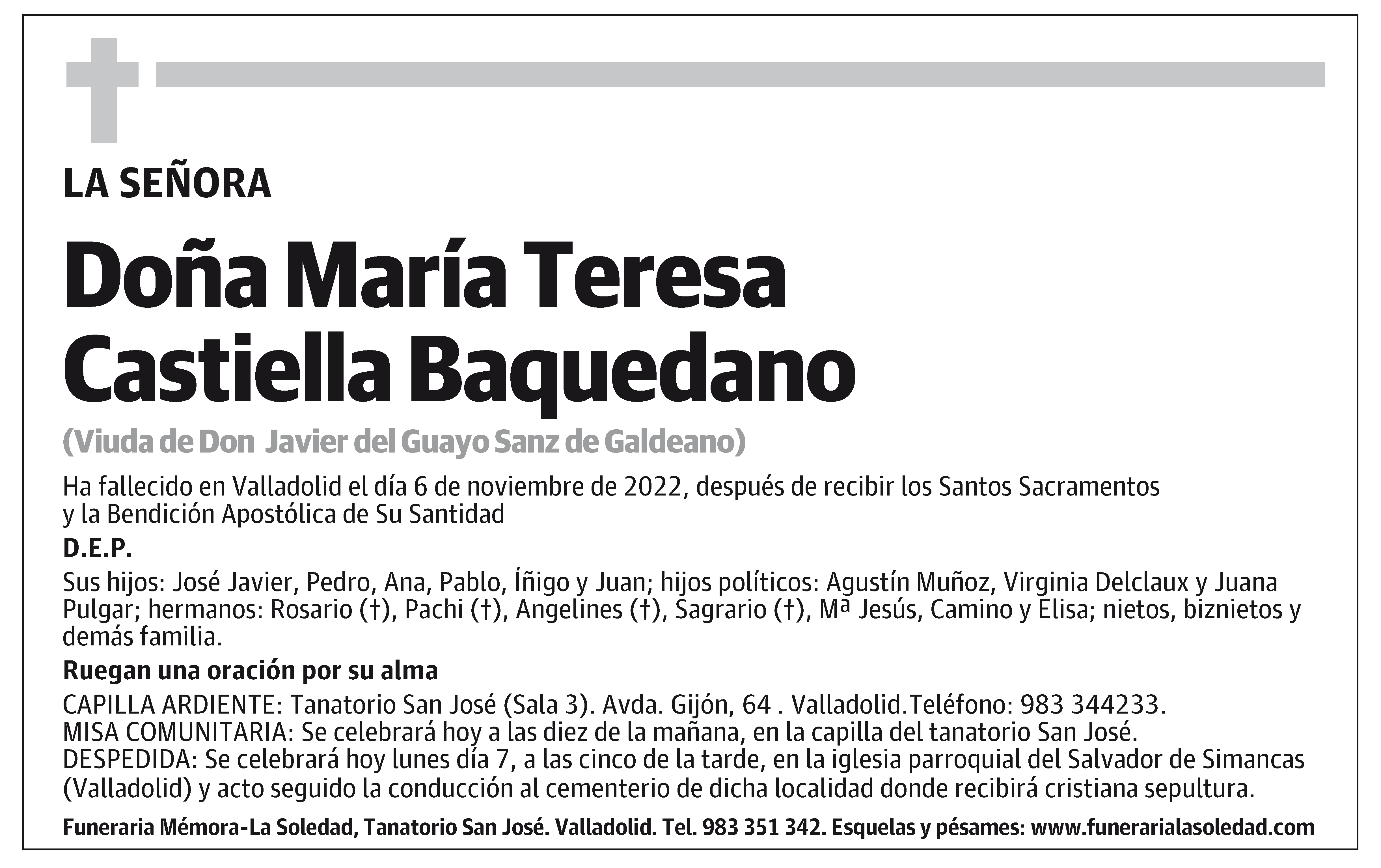 María Teresa Castiella Baquedano