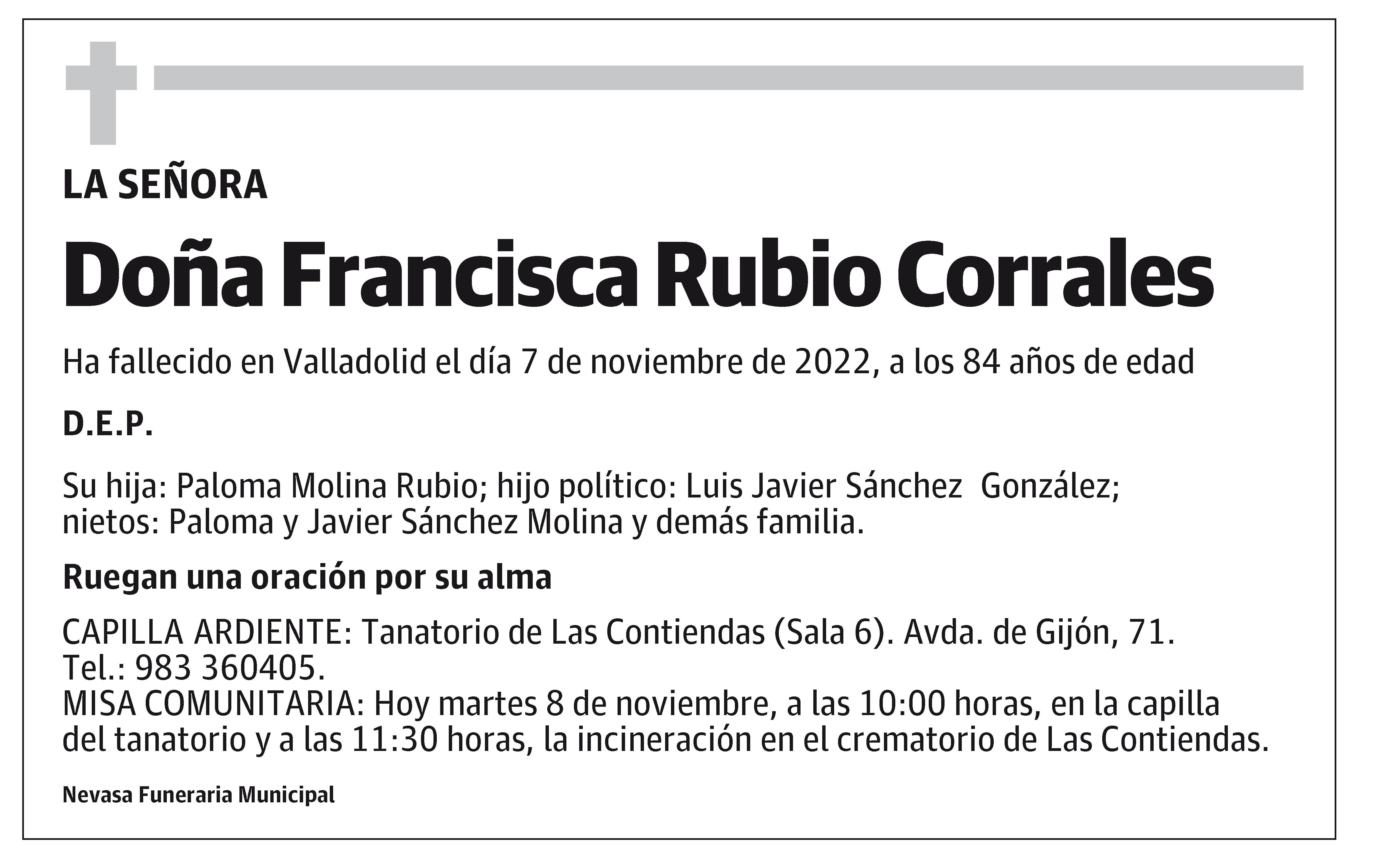 Francisca Rubio Corrales