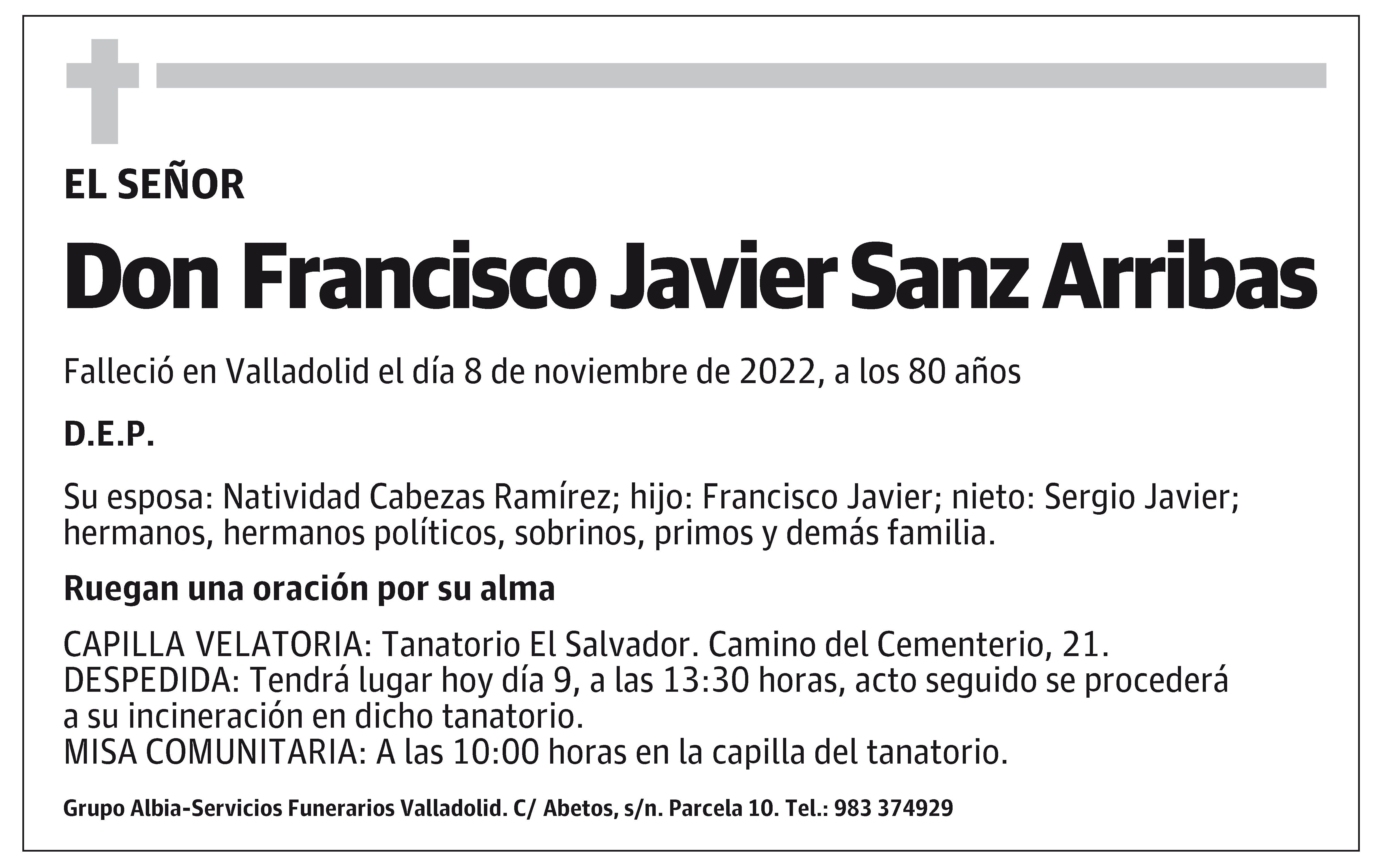 Francisco Javier Sanz Arribas