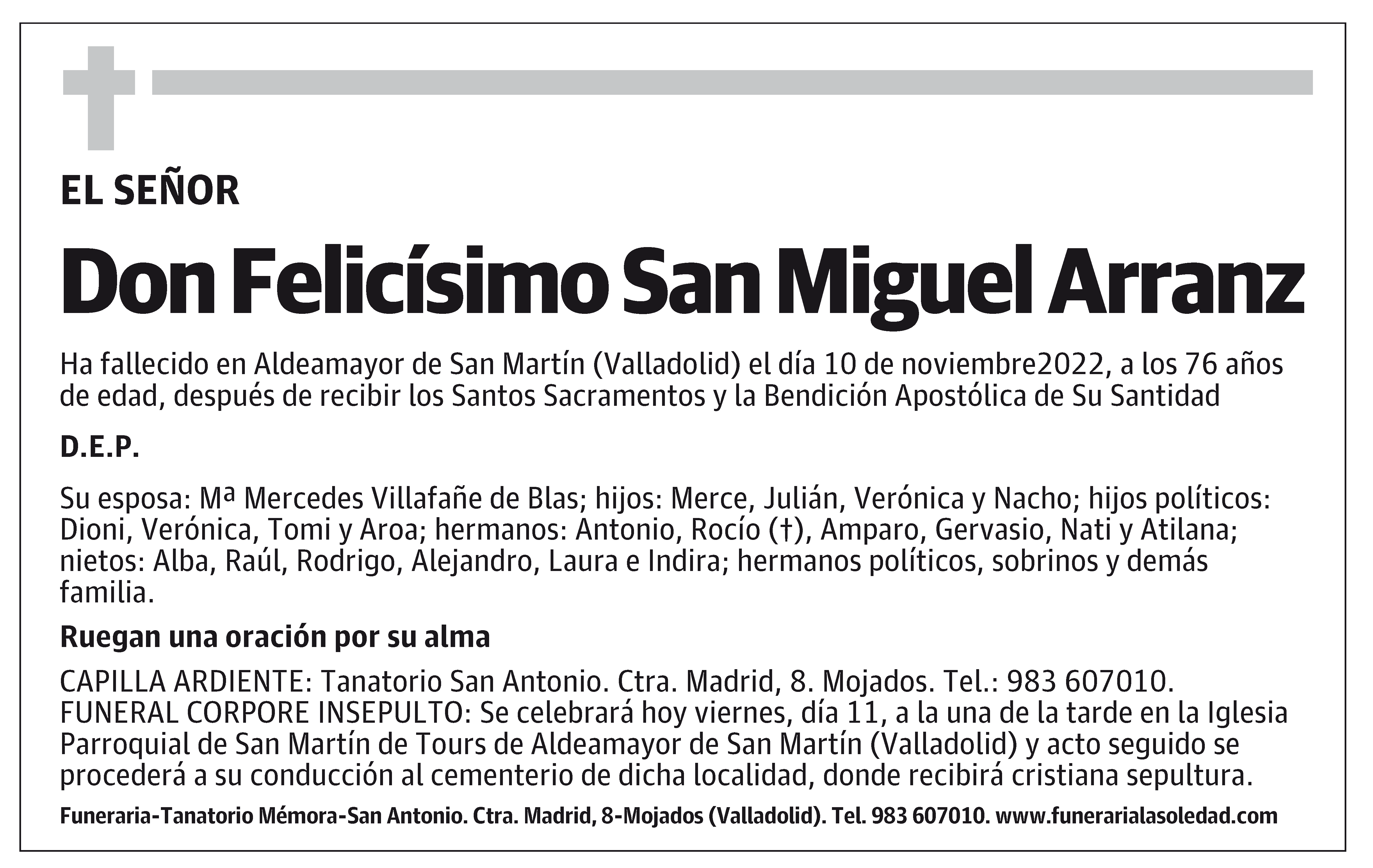 Felicísimo San Miguel Arranz