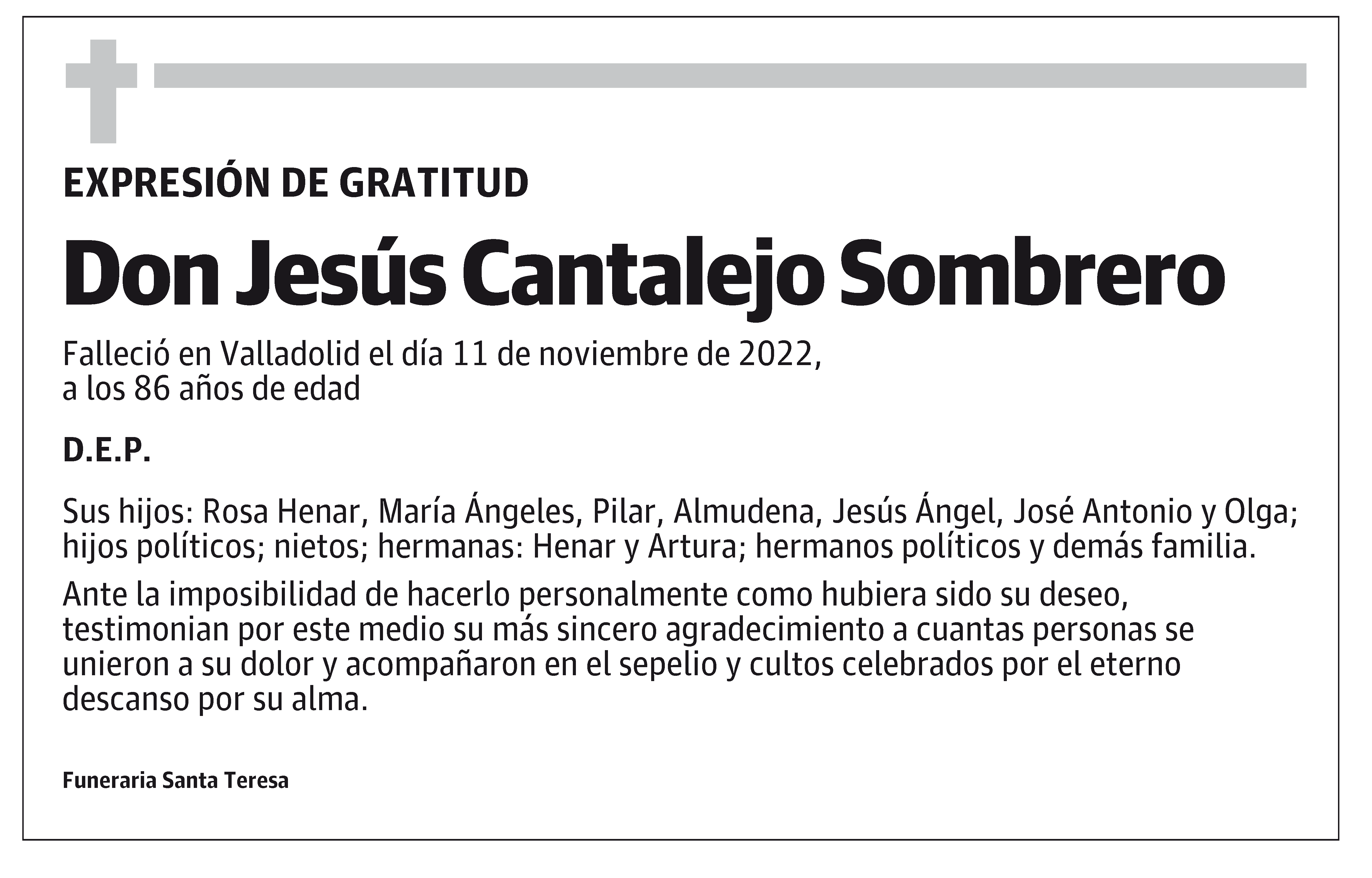 Jesús Cantalejo Sombrero