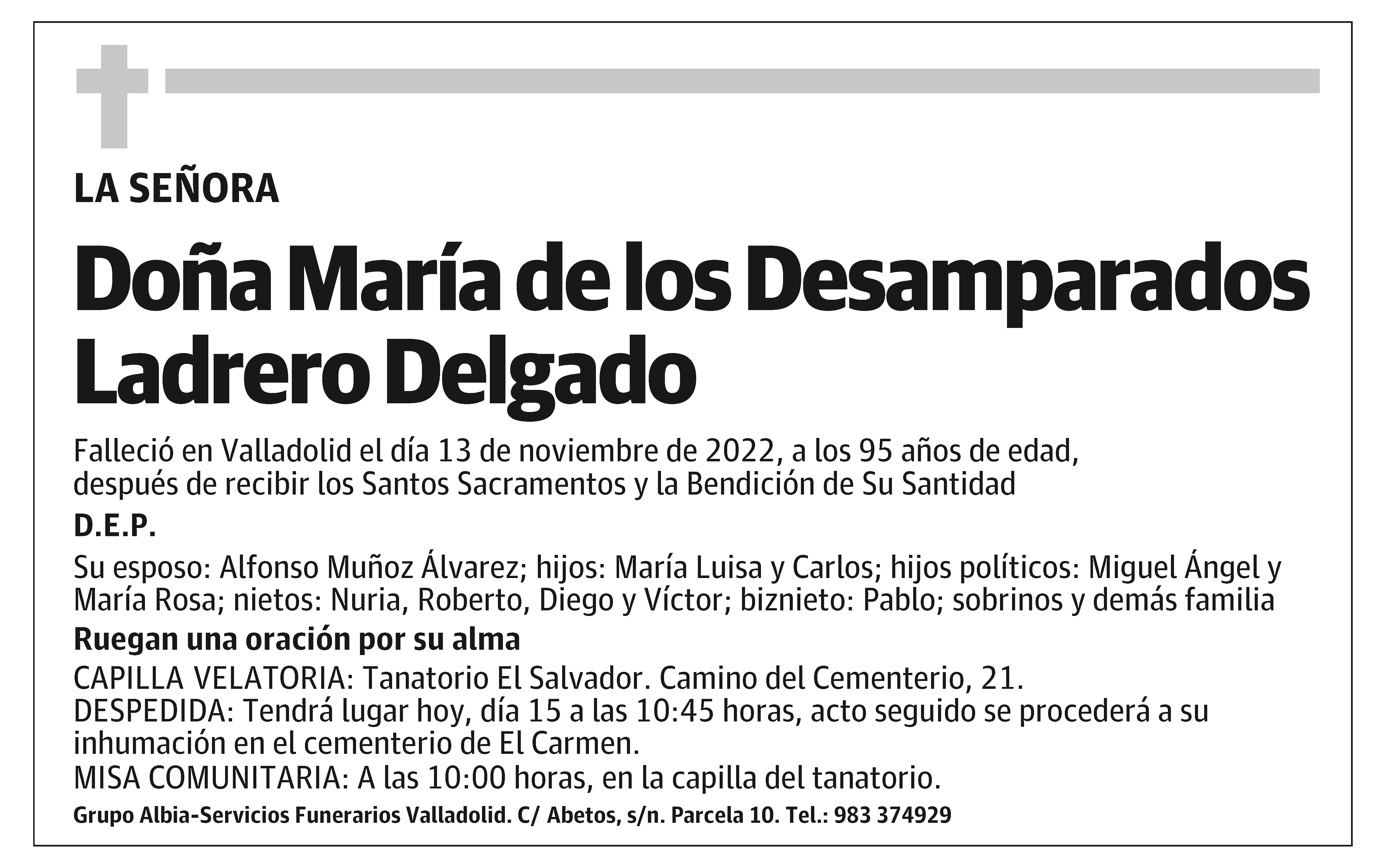 María de los Desamparados Ladrero Delgado