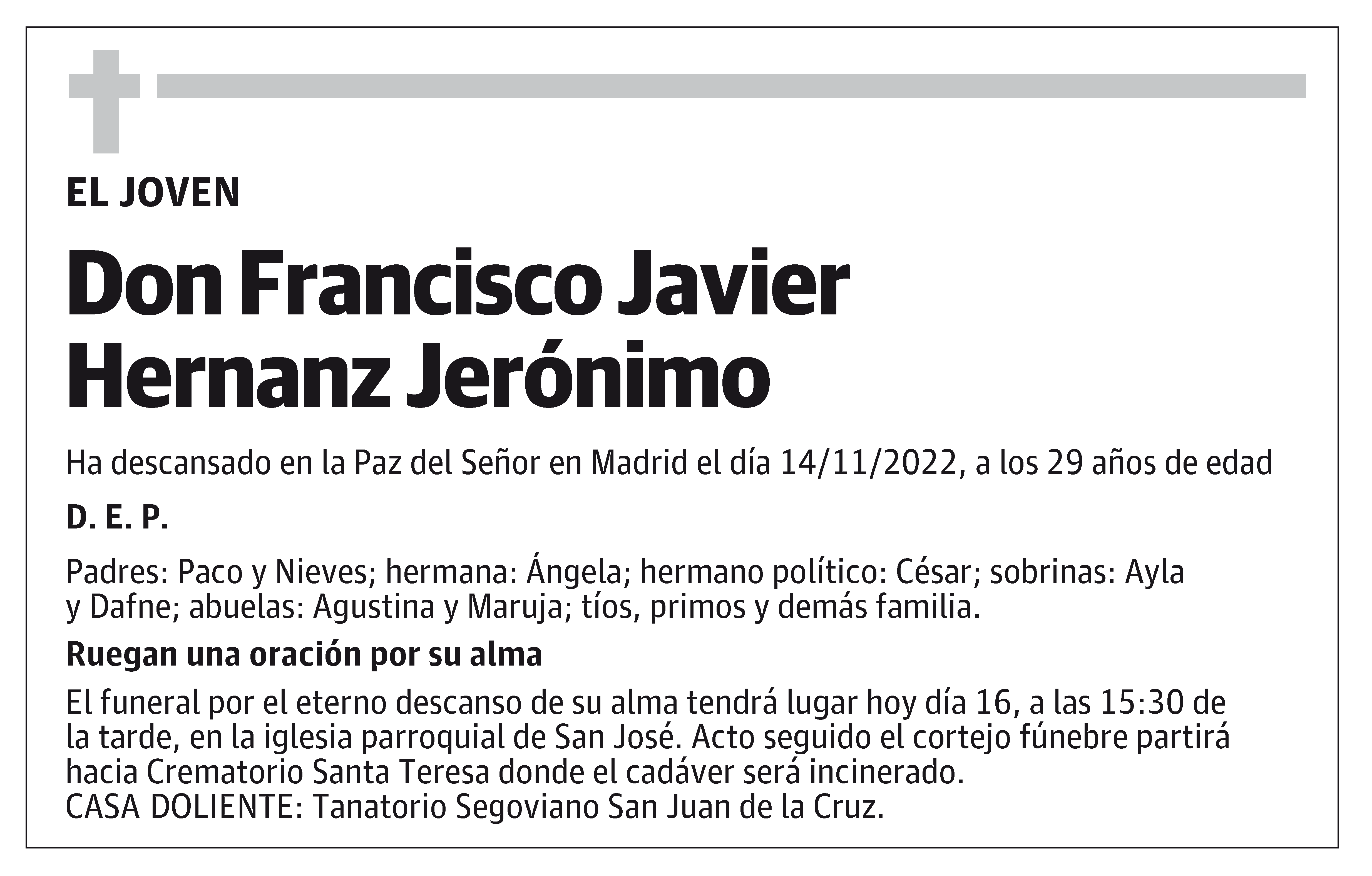 Francisco Javier Hernanz Jerónimo