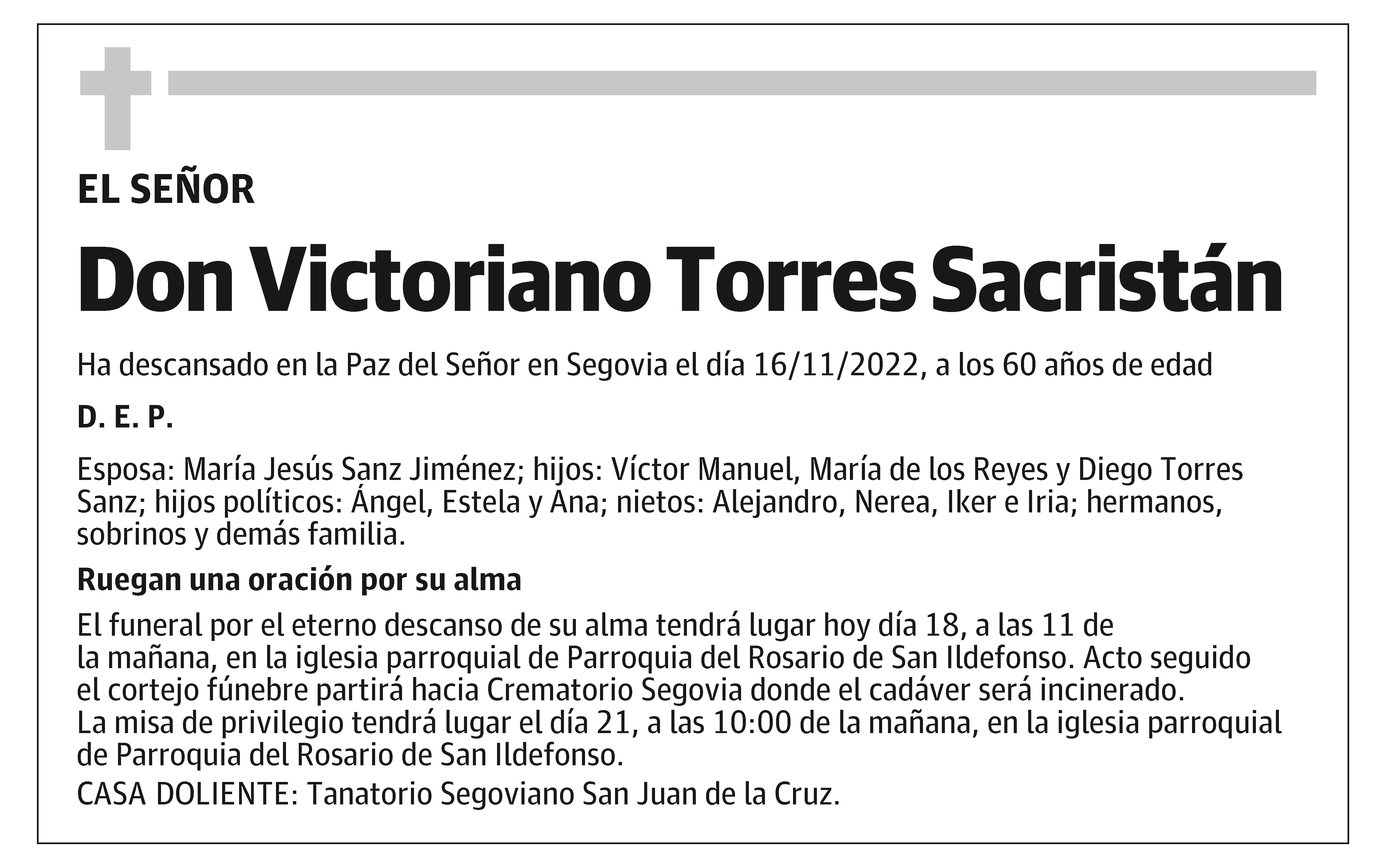 Victoriano Torres Sacristán