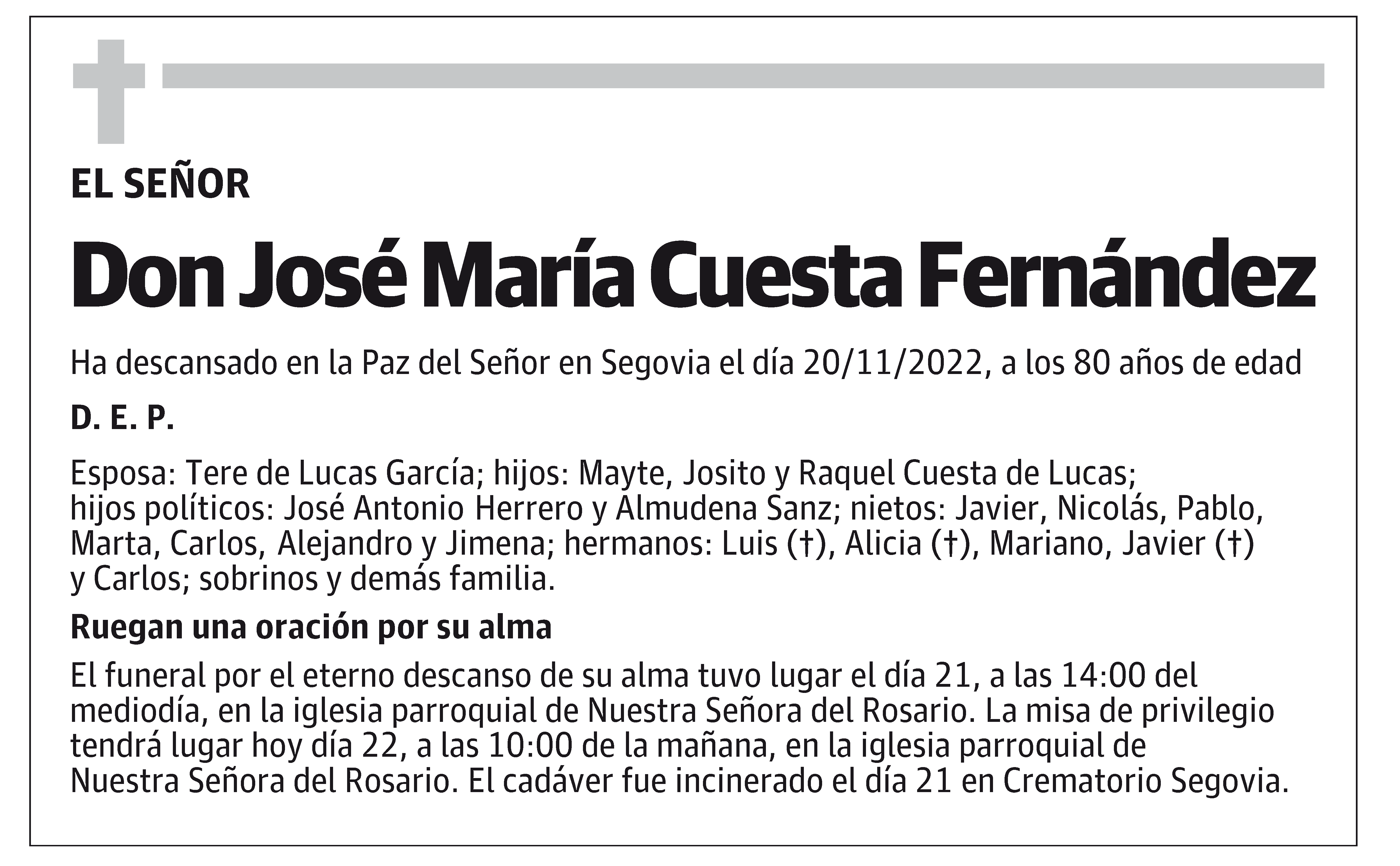 José María Cuesta Fernández