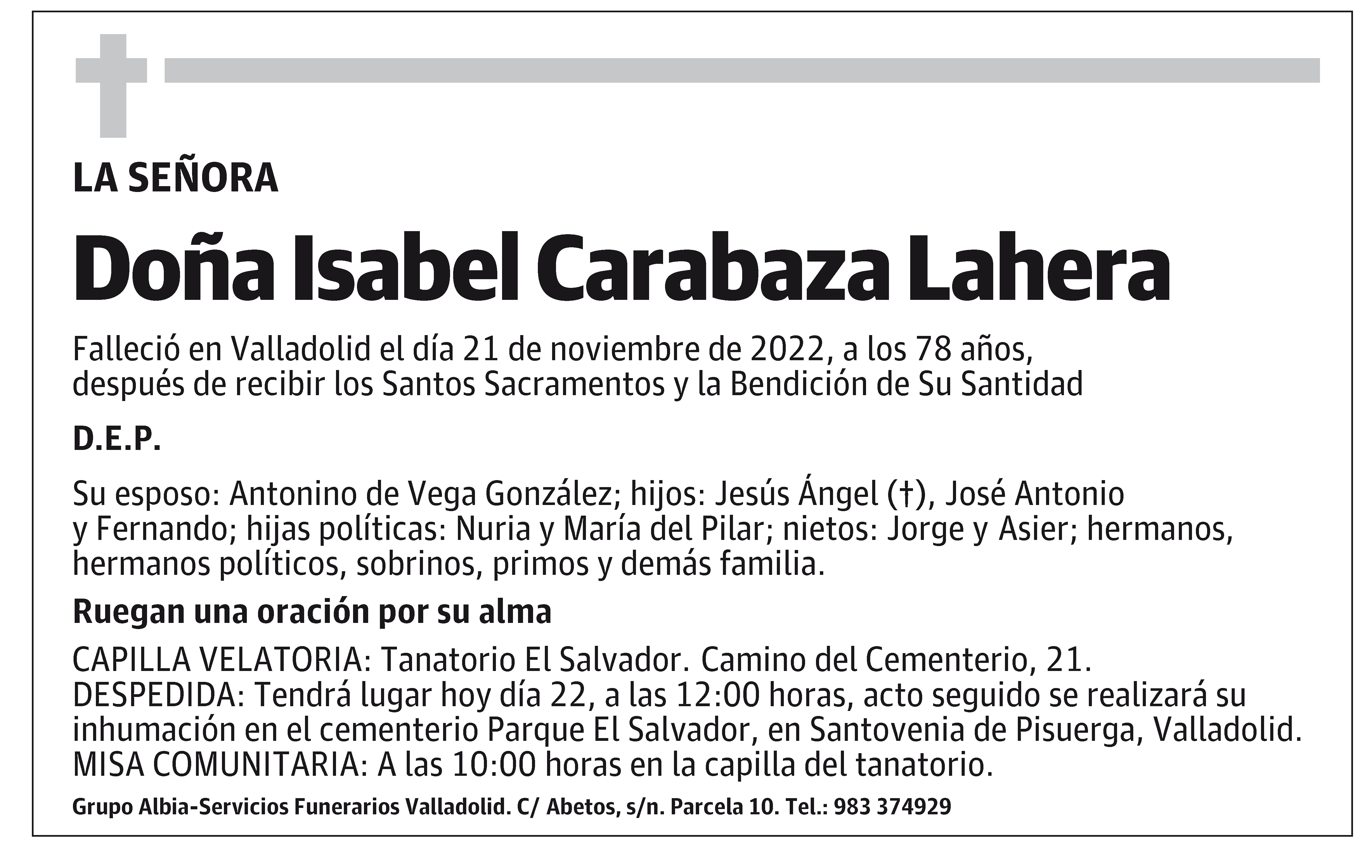 Isabel Carabaza Lahera