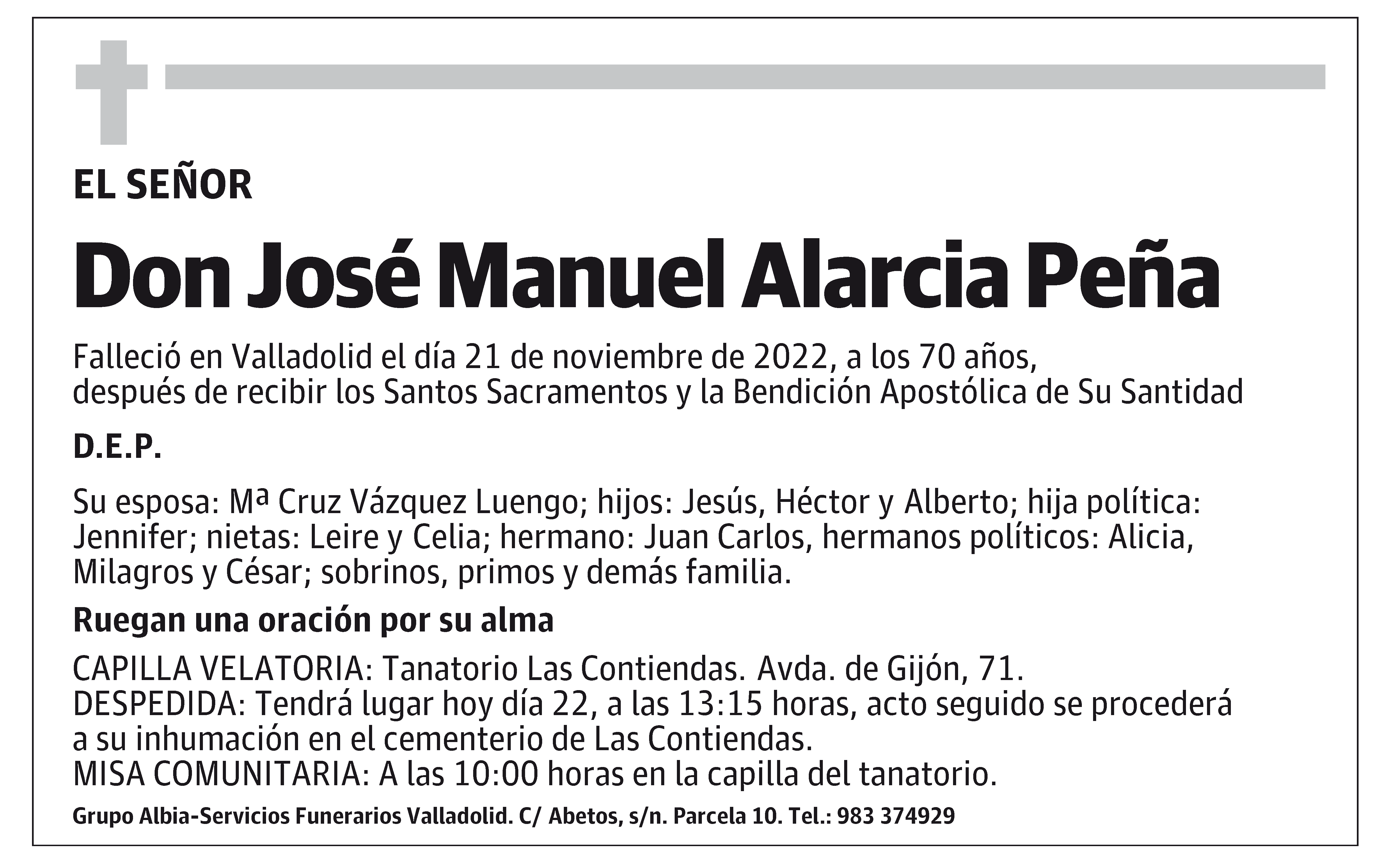 José Manuel Alarcia Peña
