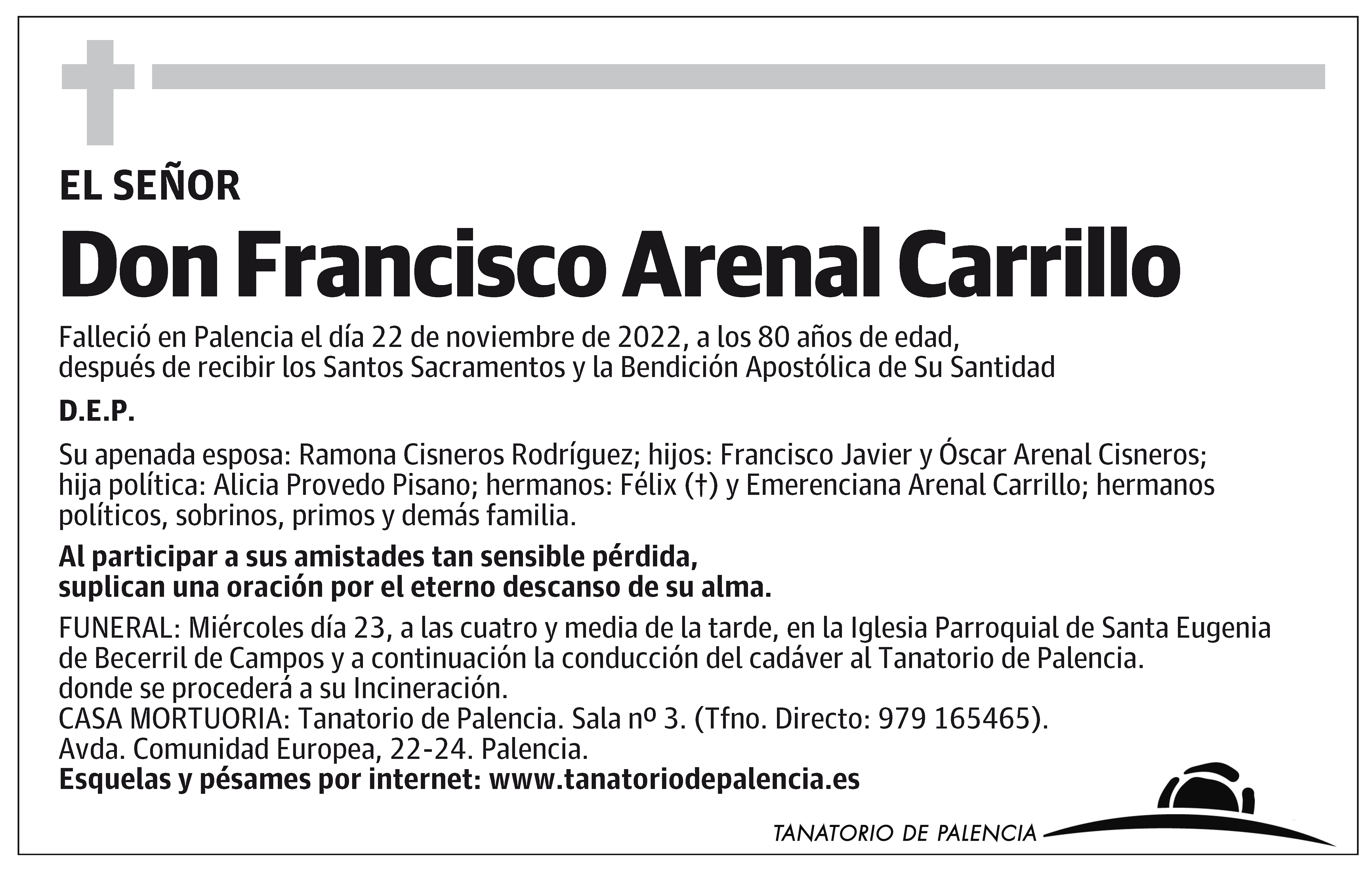 Francisco Arenal Carrillo
