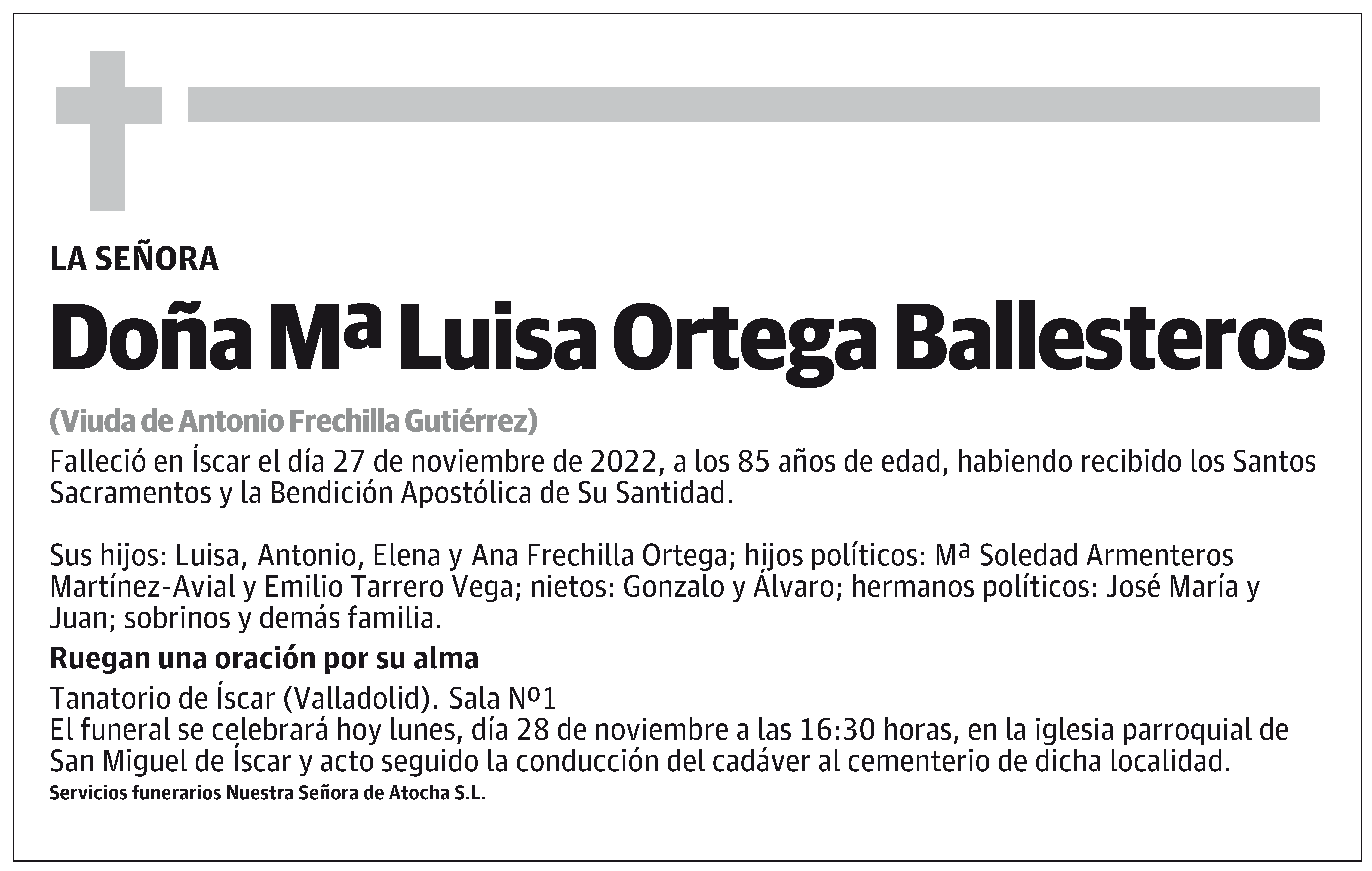 Mª Luisa Ortega Ballesteros