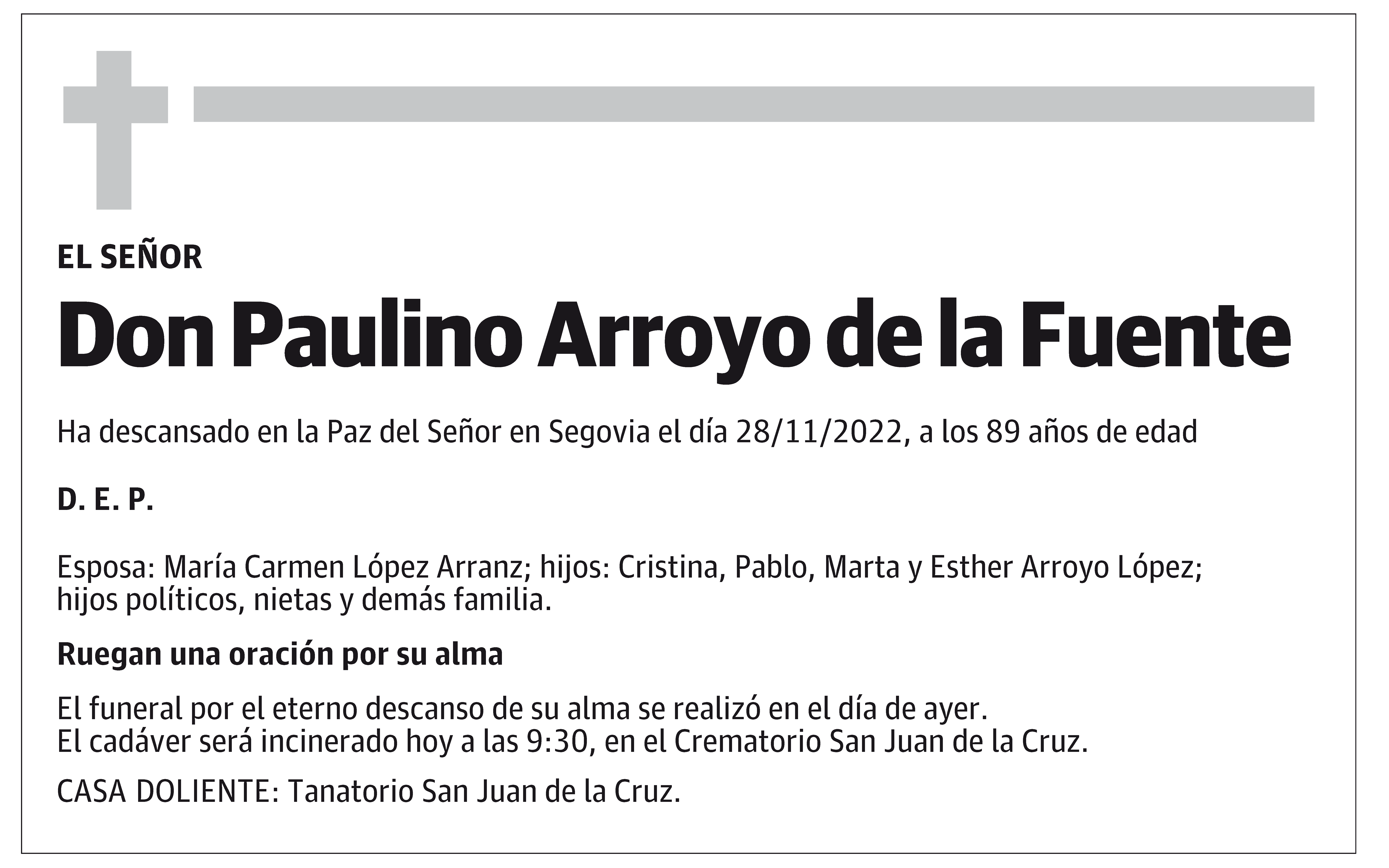 Paulino Arroyo de la Fuente