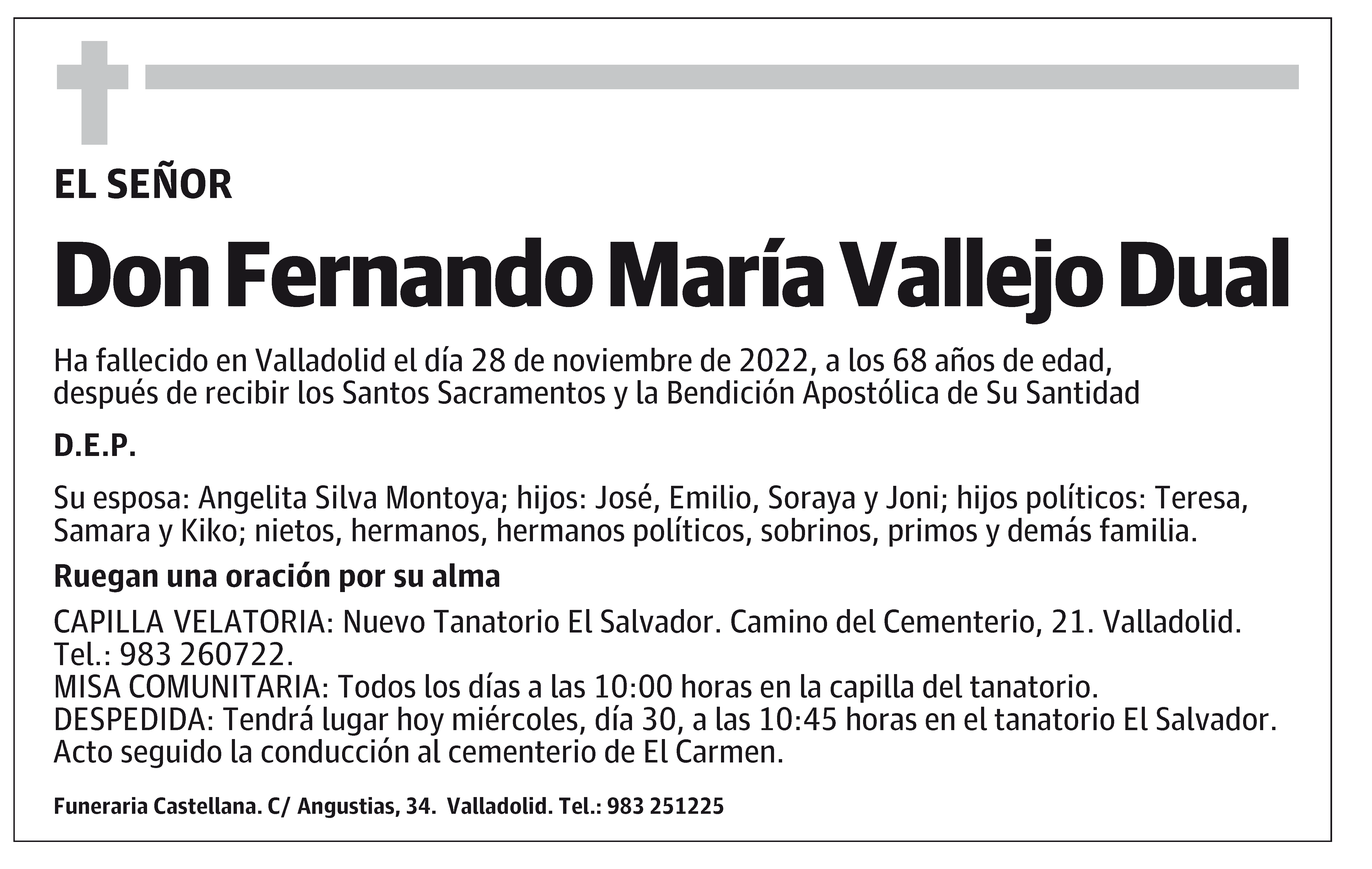 Fernando María Vallejo Dual