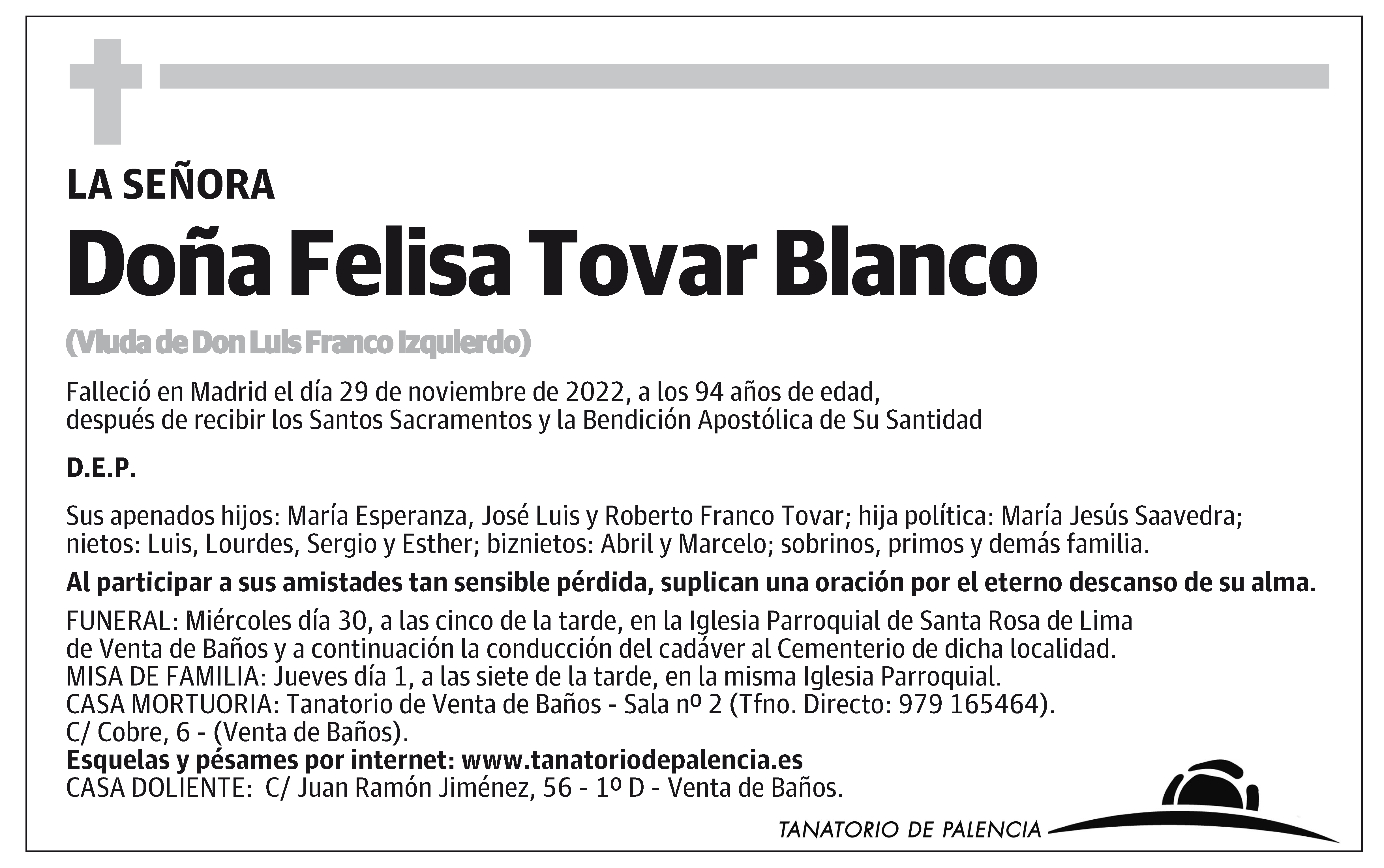 Felisa Tovar Blanco