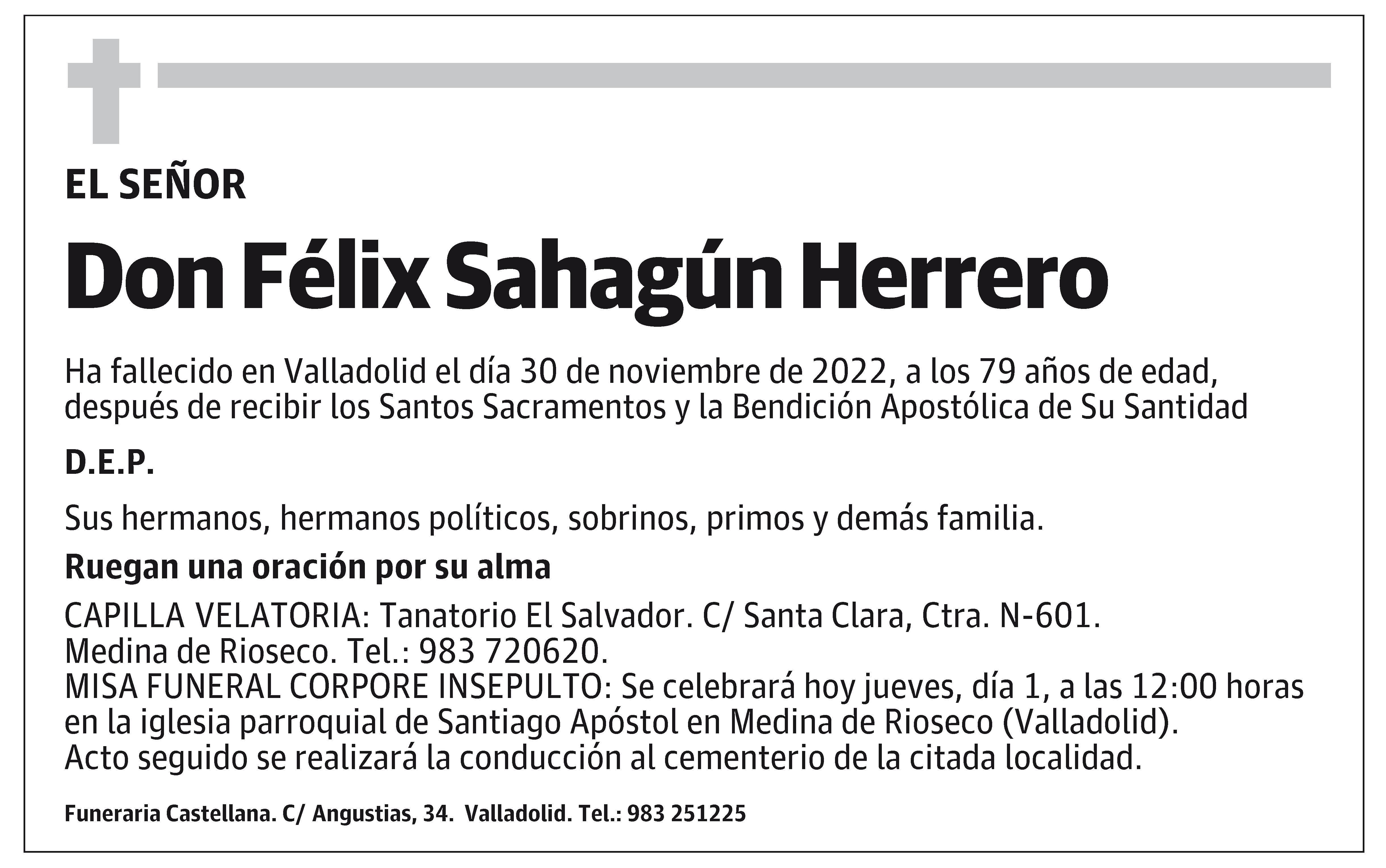 Félix Sahagún Herrero