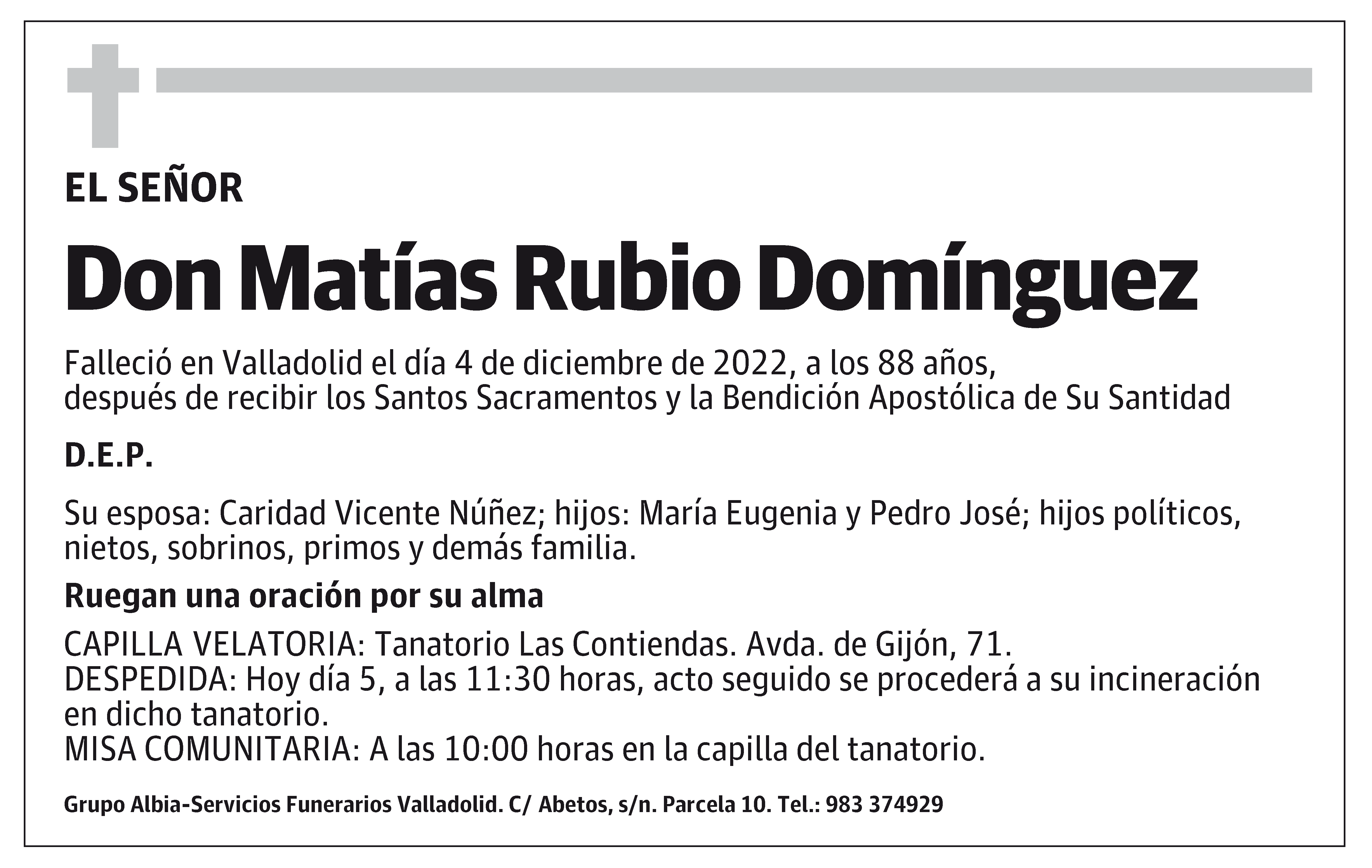 Matías Rubio Domínguez