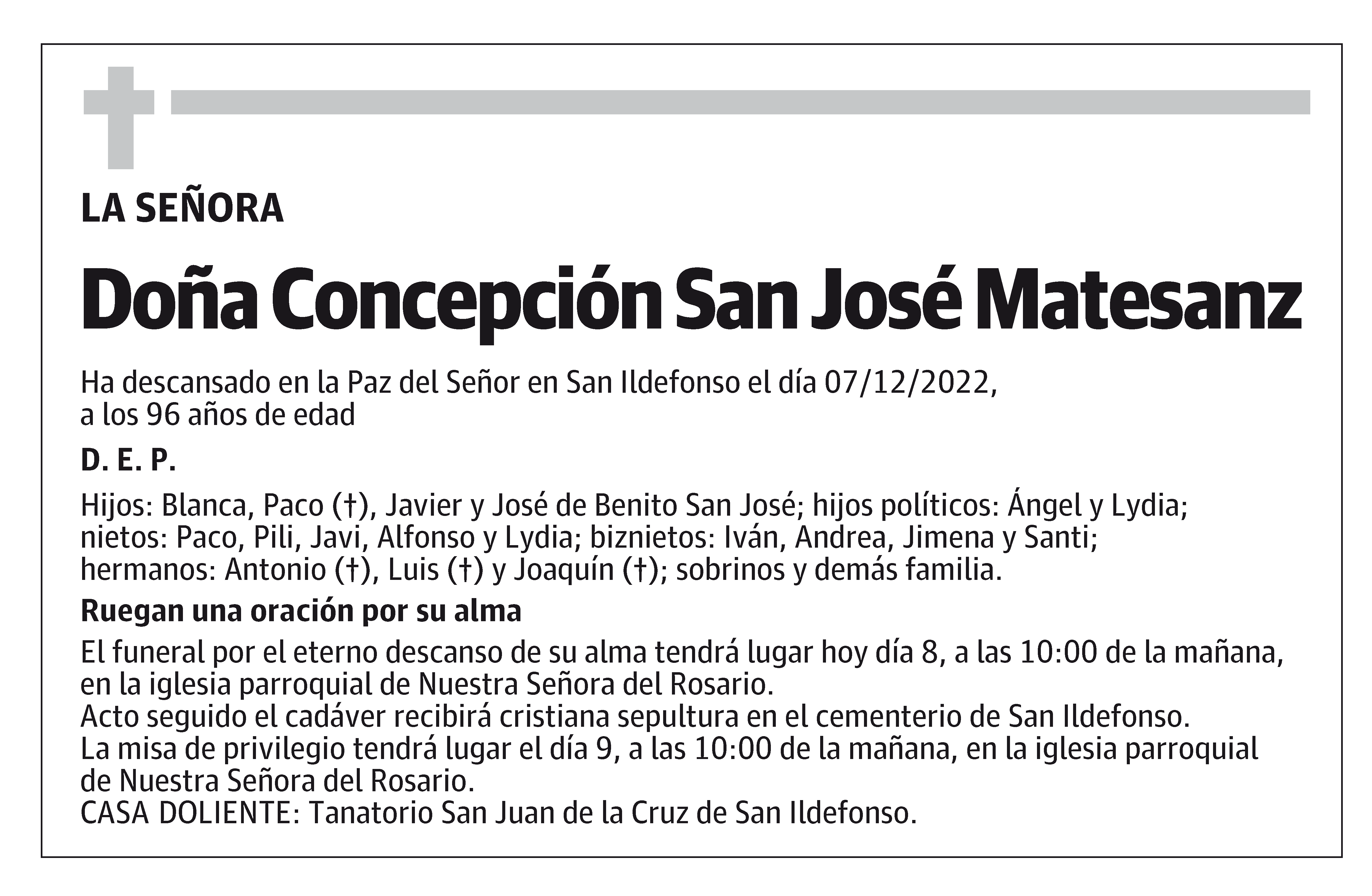 Concepción San José Matesanz