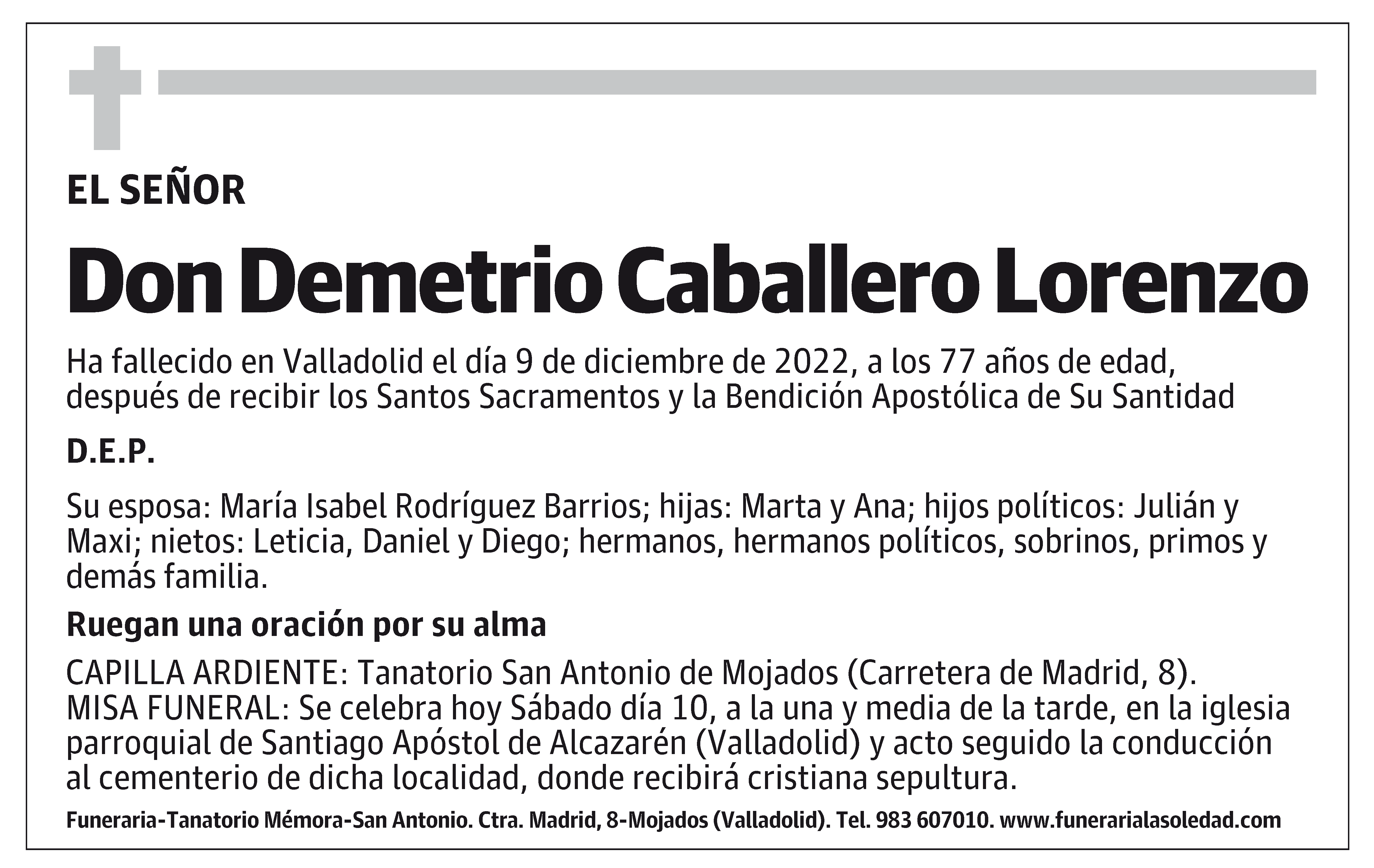 Demetrio Caballero Lorenzo