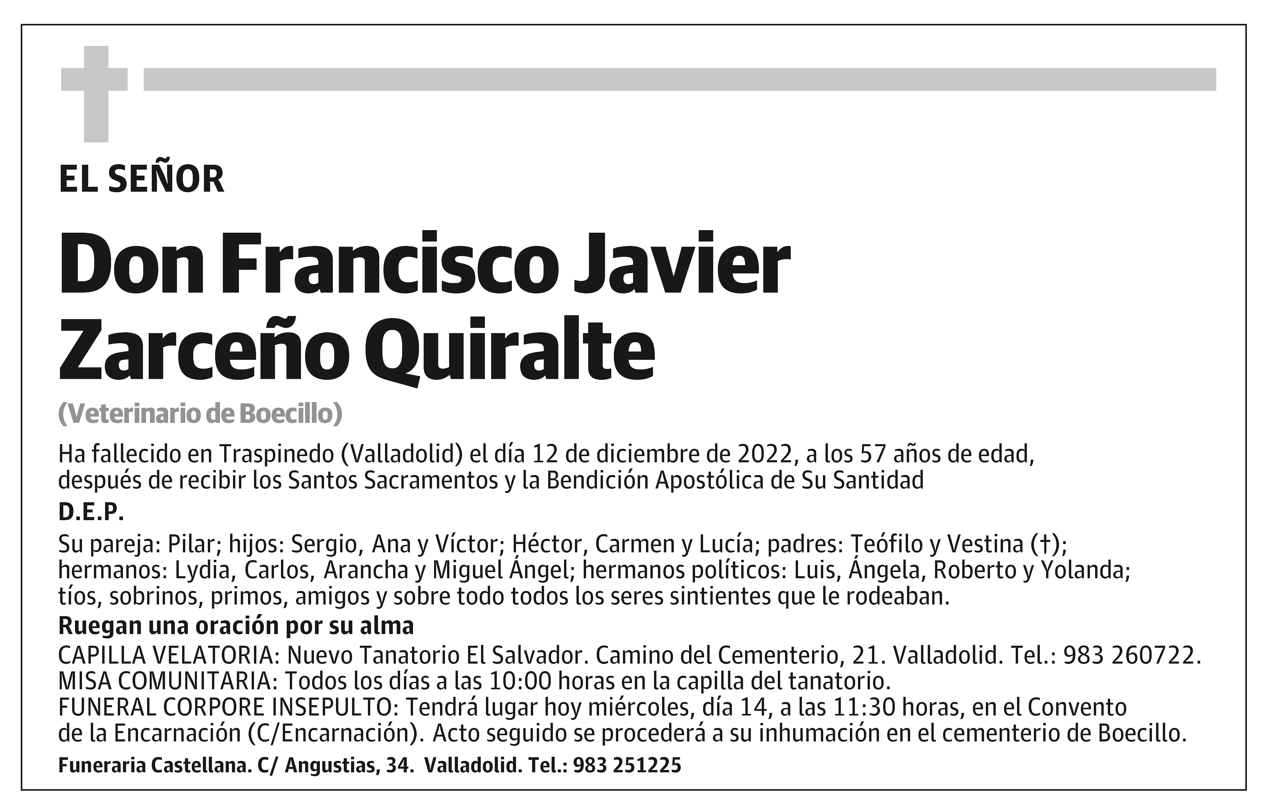 Francisco Javier Zarceño Quiralte