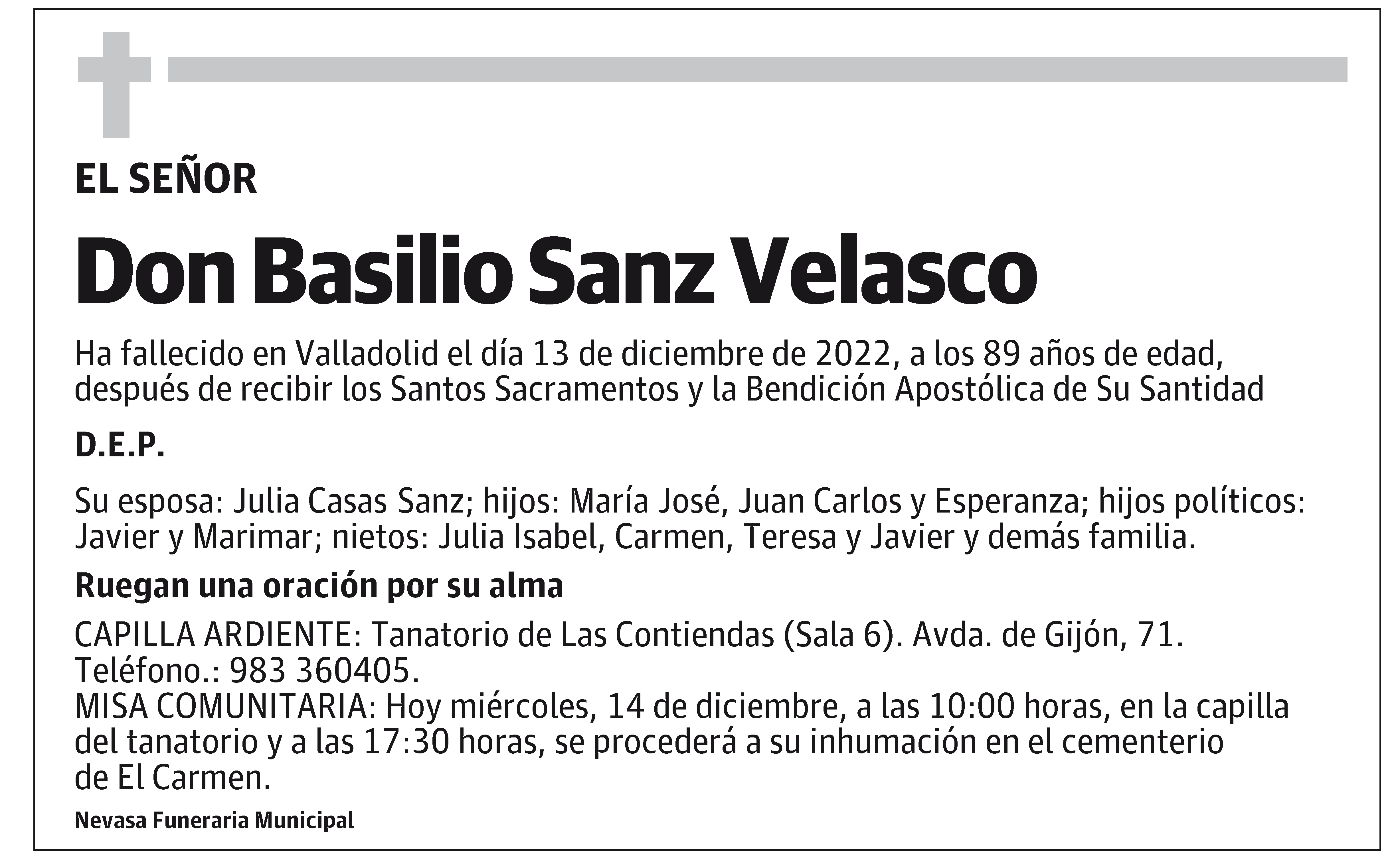 Basilio Sanz Velasco