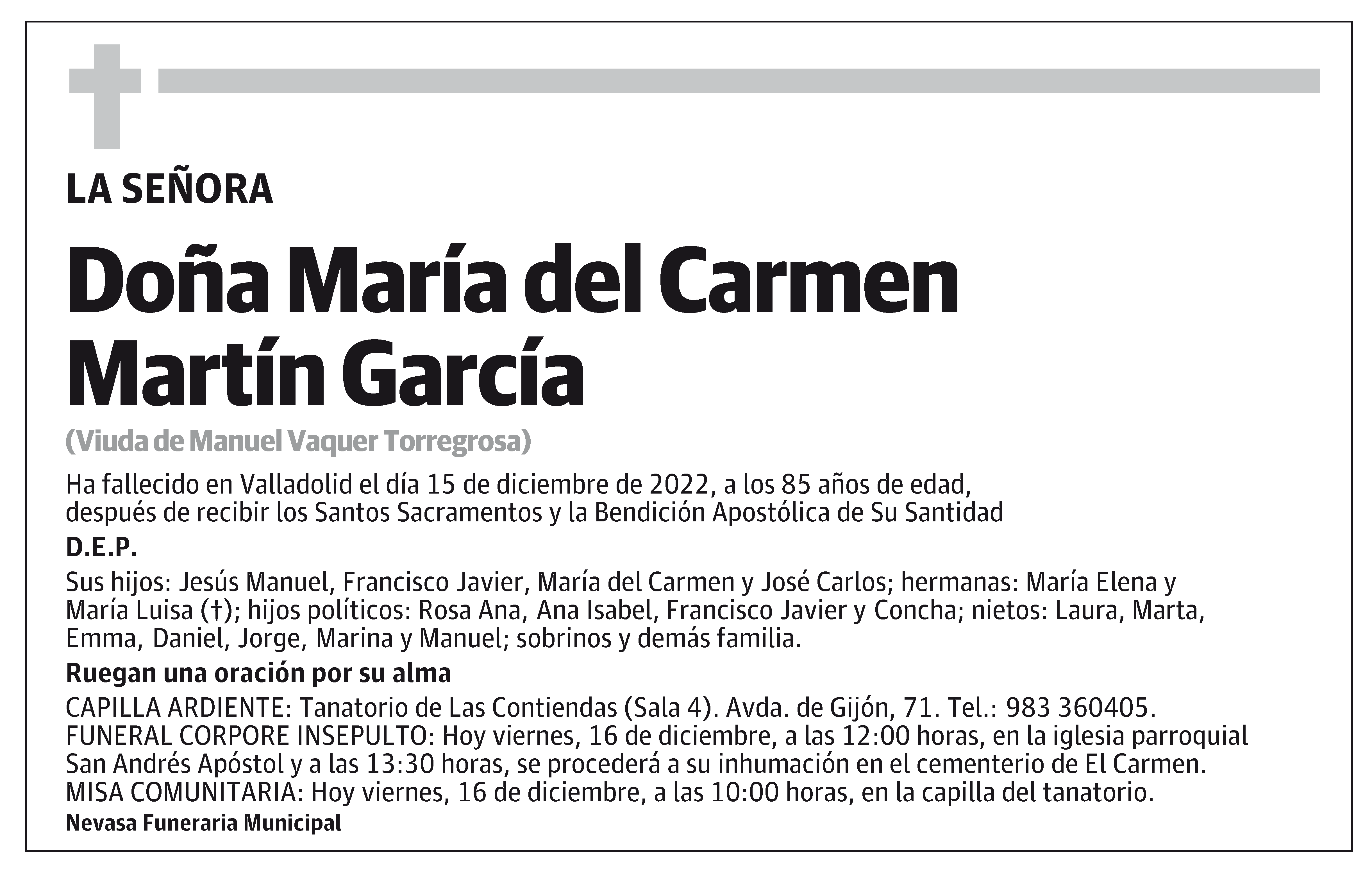 María del Carmen Martín García