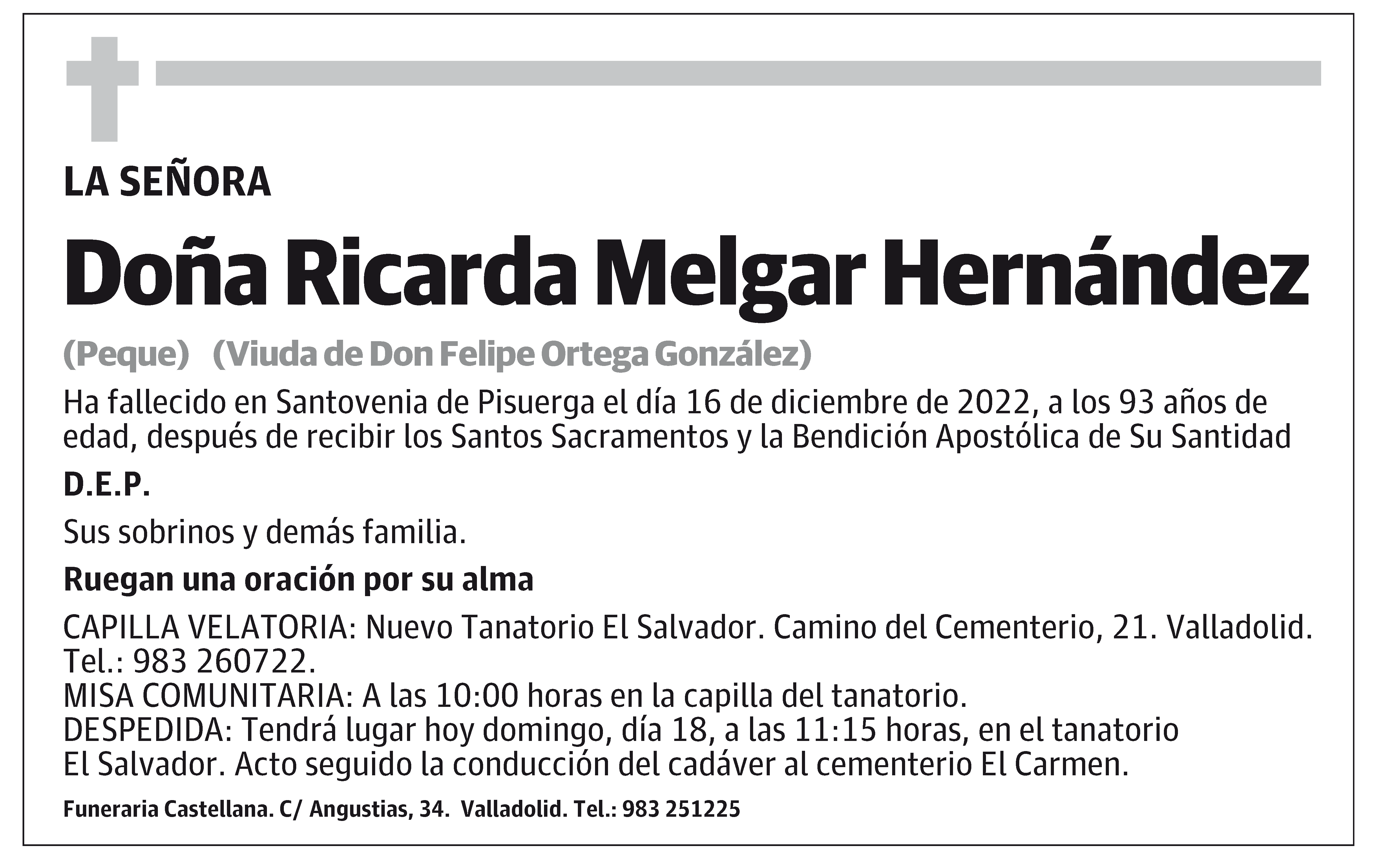 Ricarda Melgar Hernández