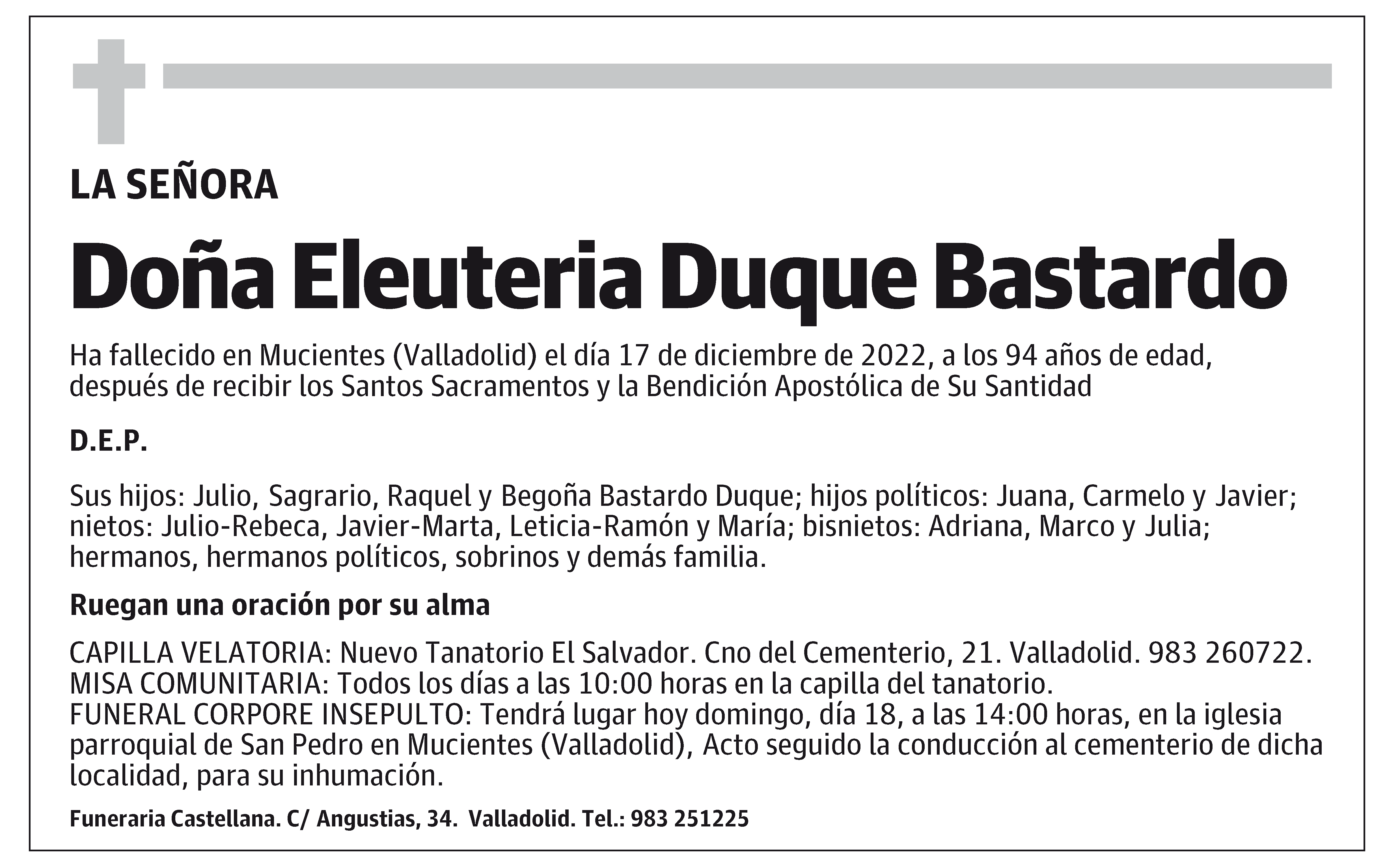 Eleuteria Duque Bastardo