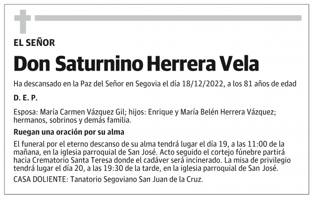 Saturnino Herrera Vela