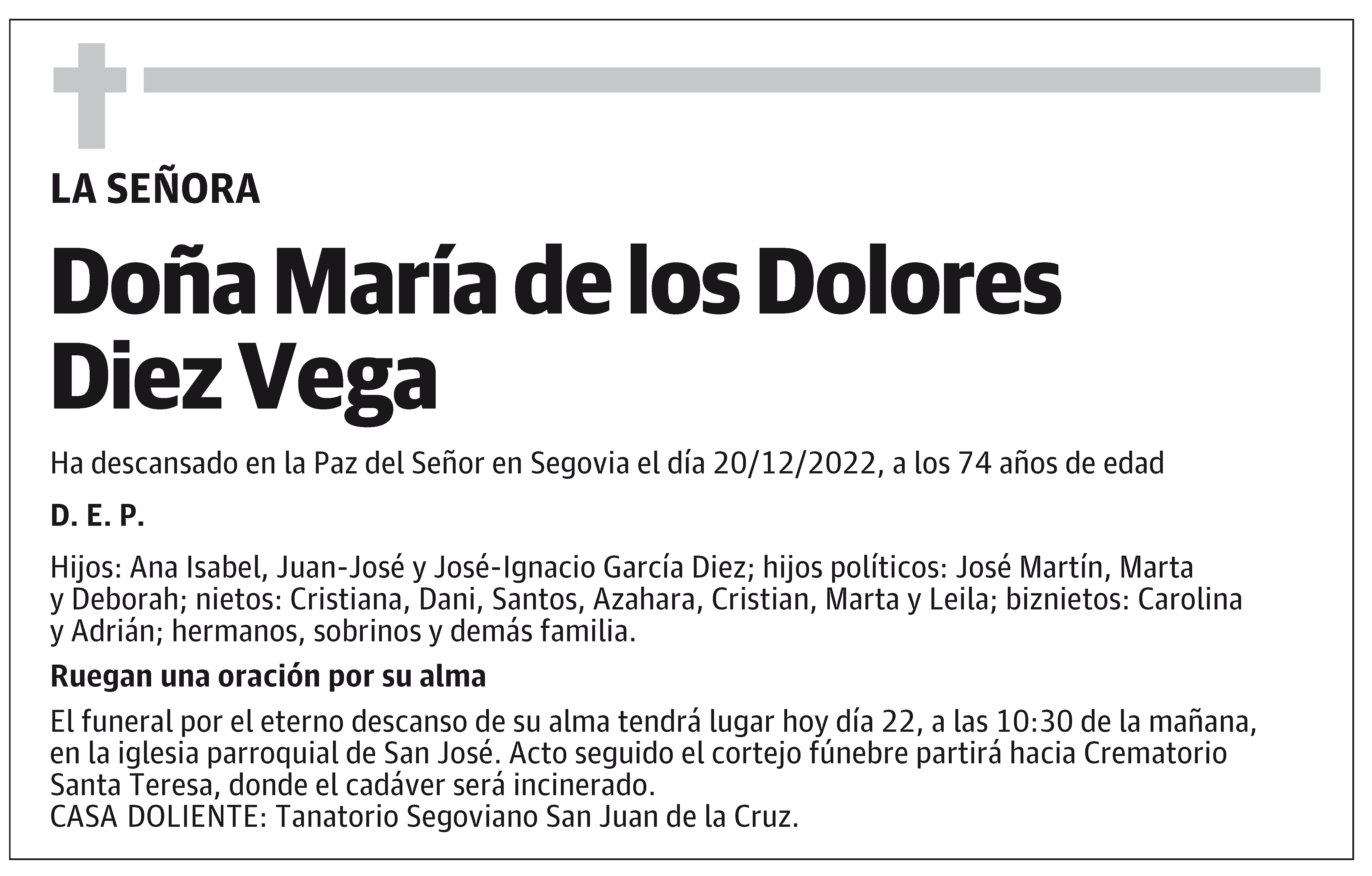 María de los Dolores Diez Vega