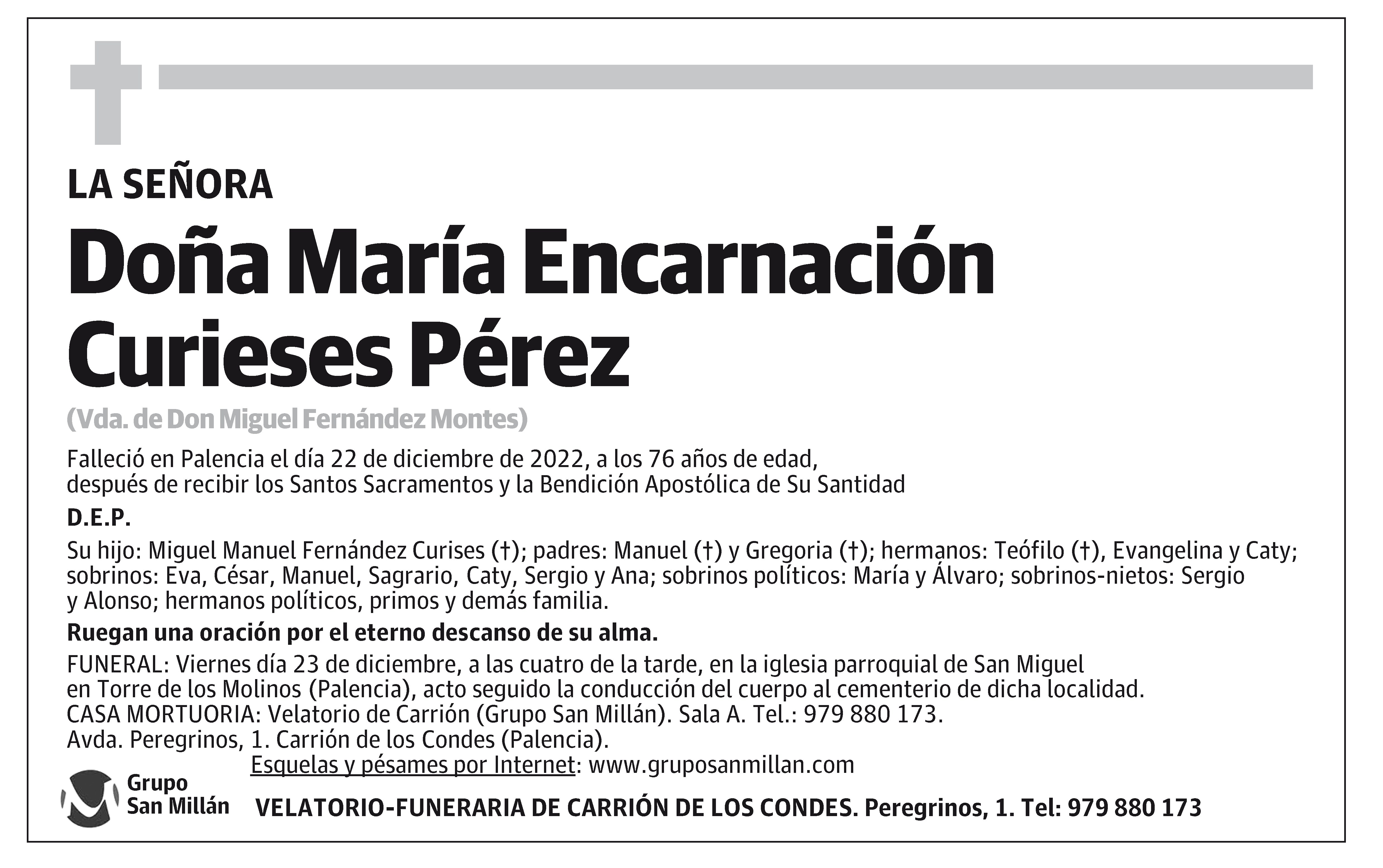 María Encarnación Curieses Pérez