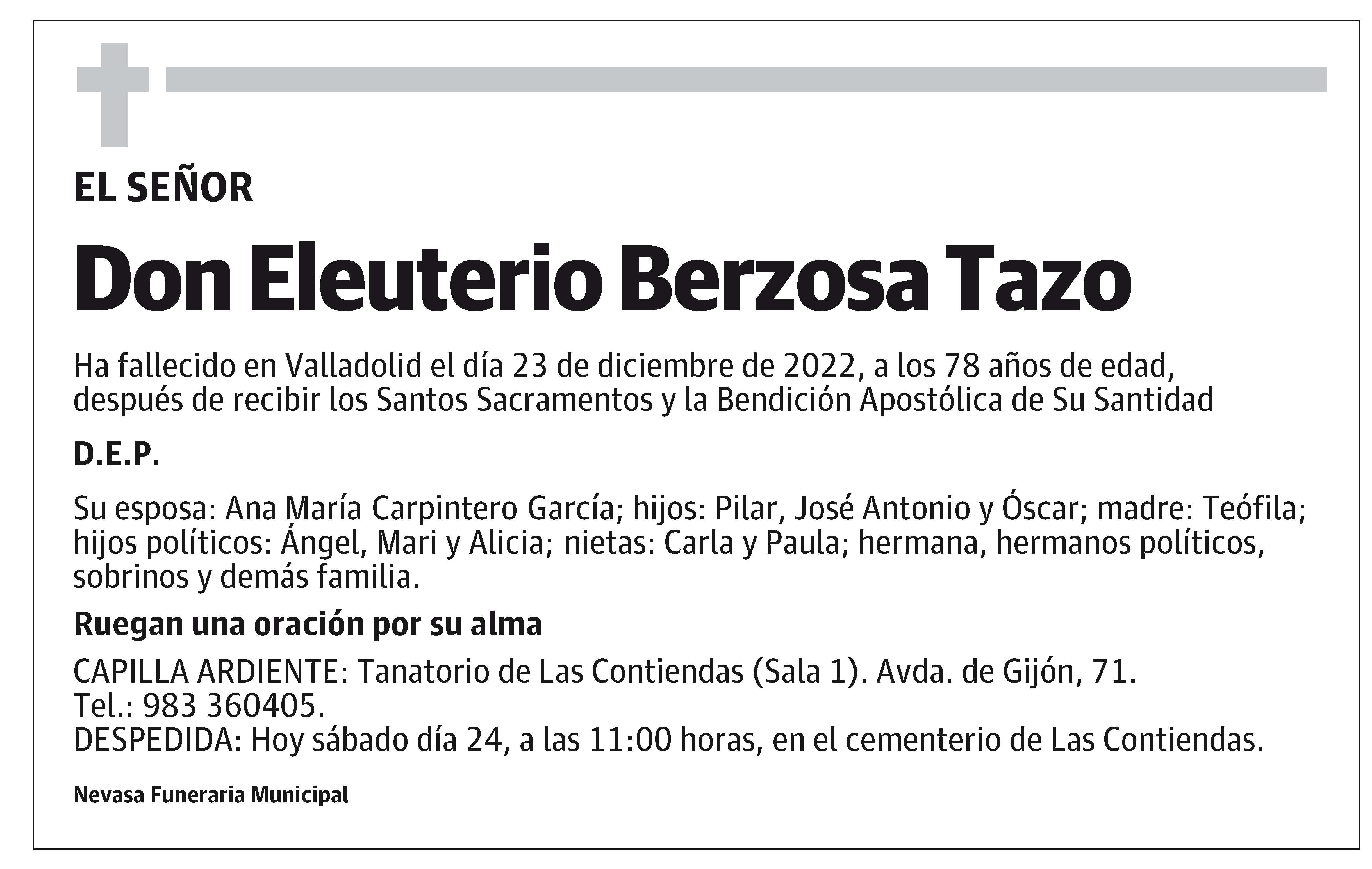 Eleuterio Berzosa Tazo