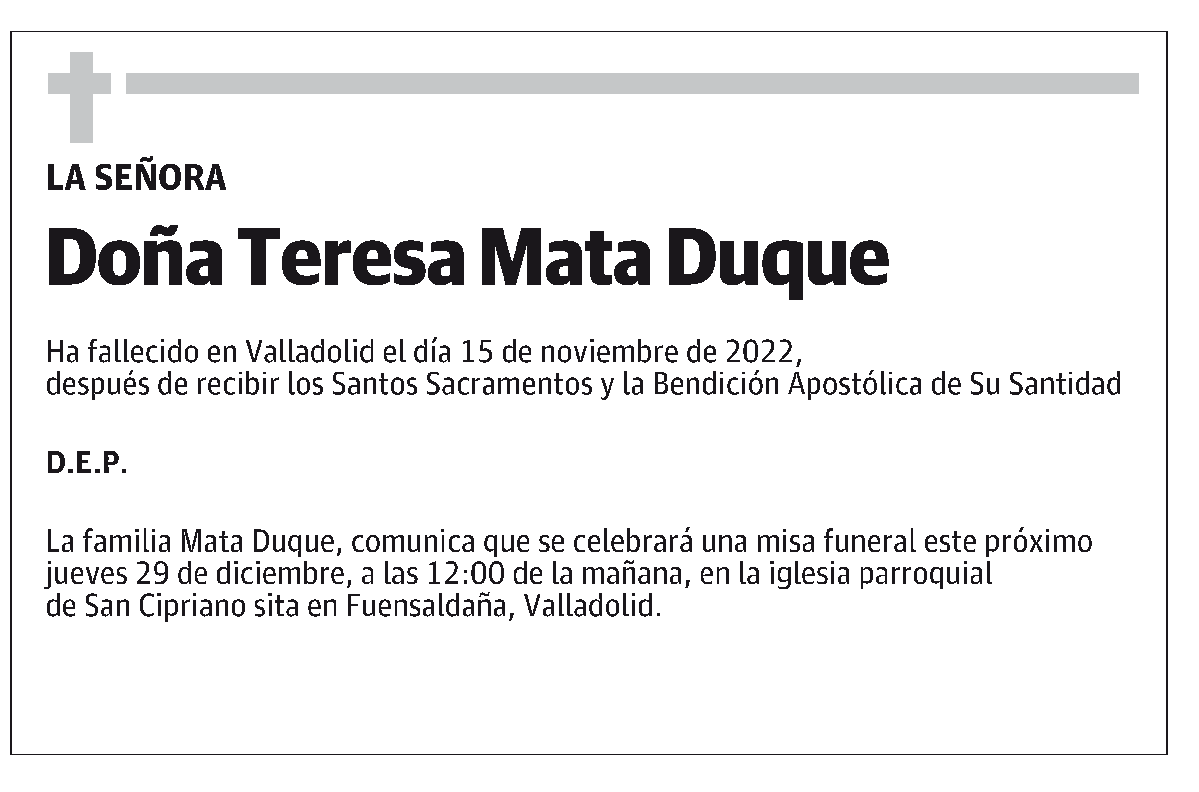 Teresa Mata Duque