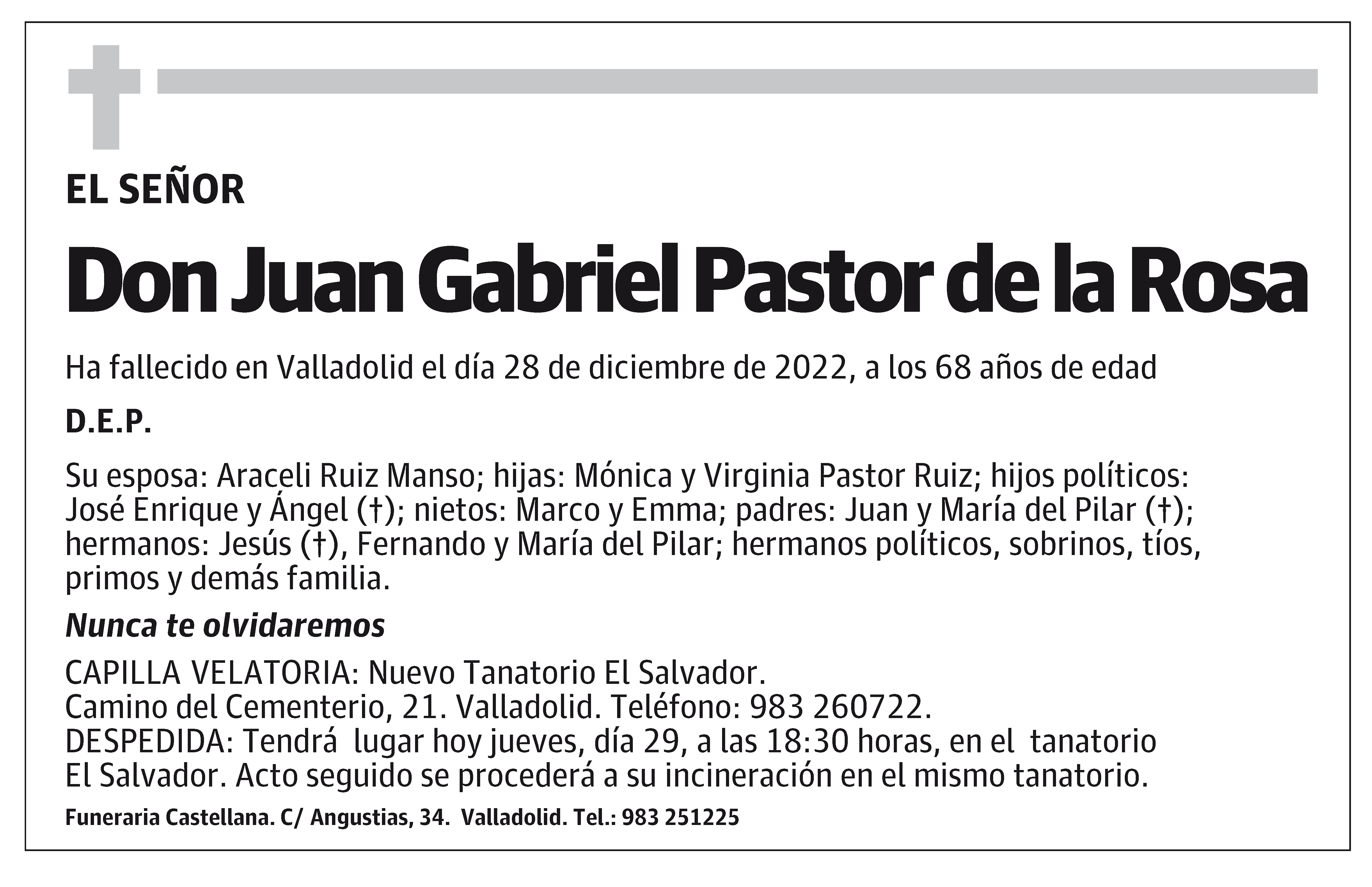 Juan Gabriel Pastor de la Rosa