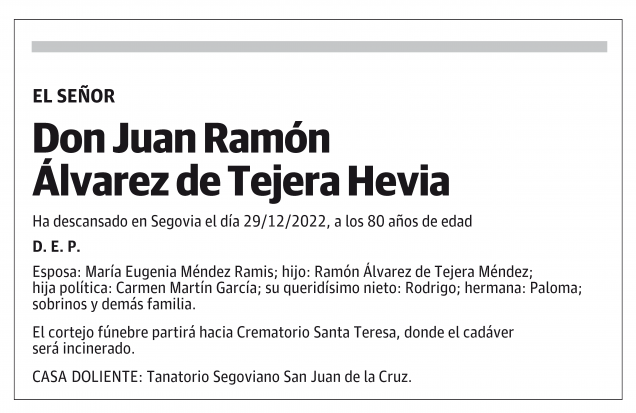 Juan Ramón Álvarez de Tejera Hevia