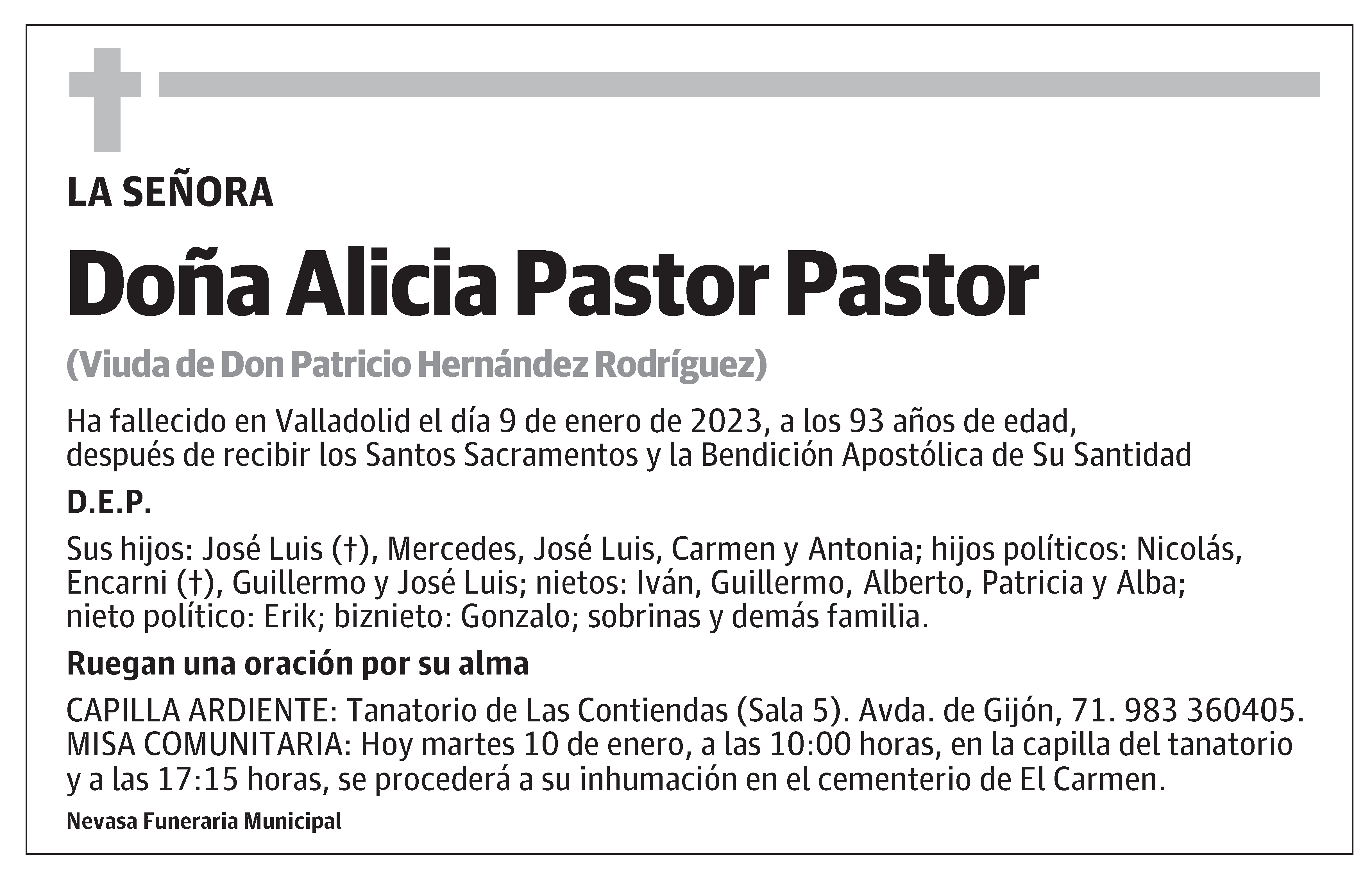 Alicia Pastor Pastor