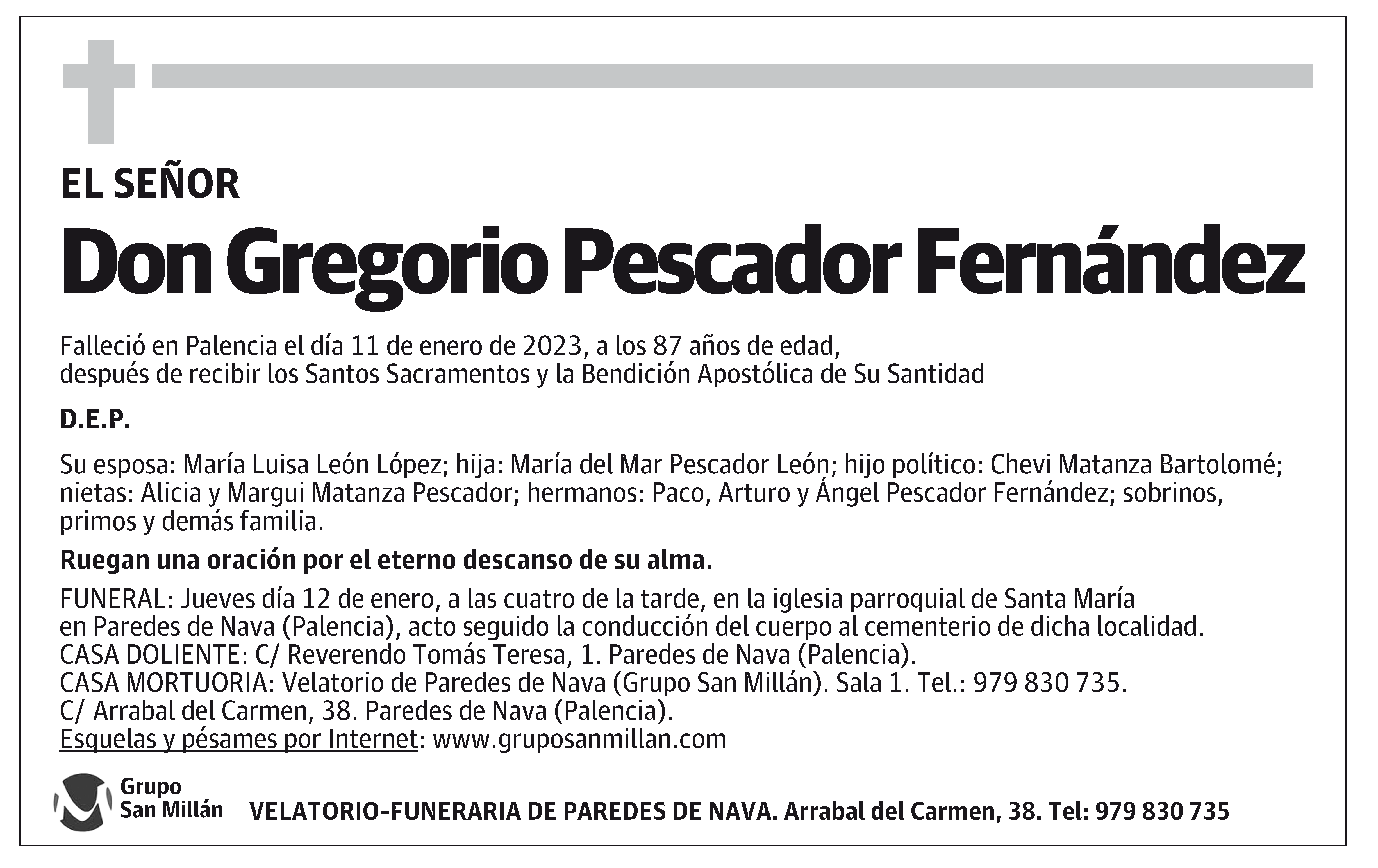 Gregorio Pescador Fernández