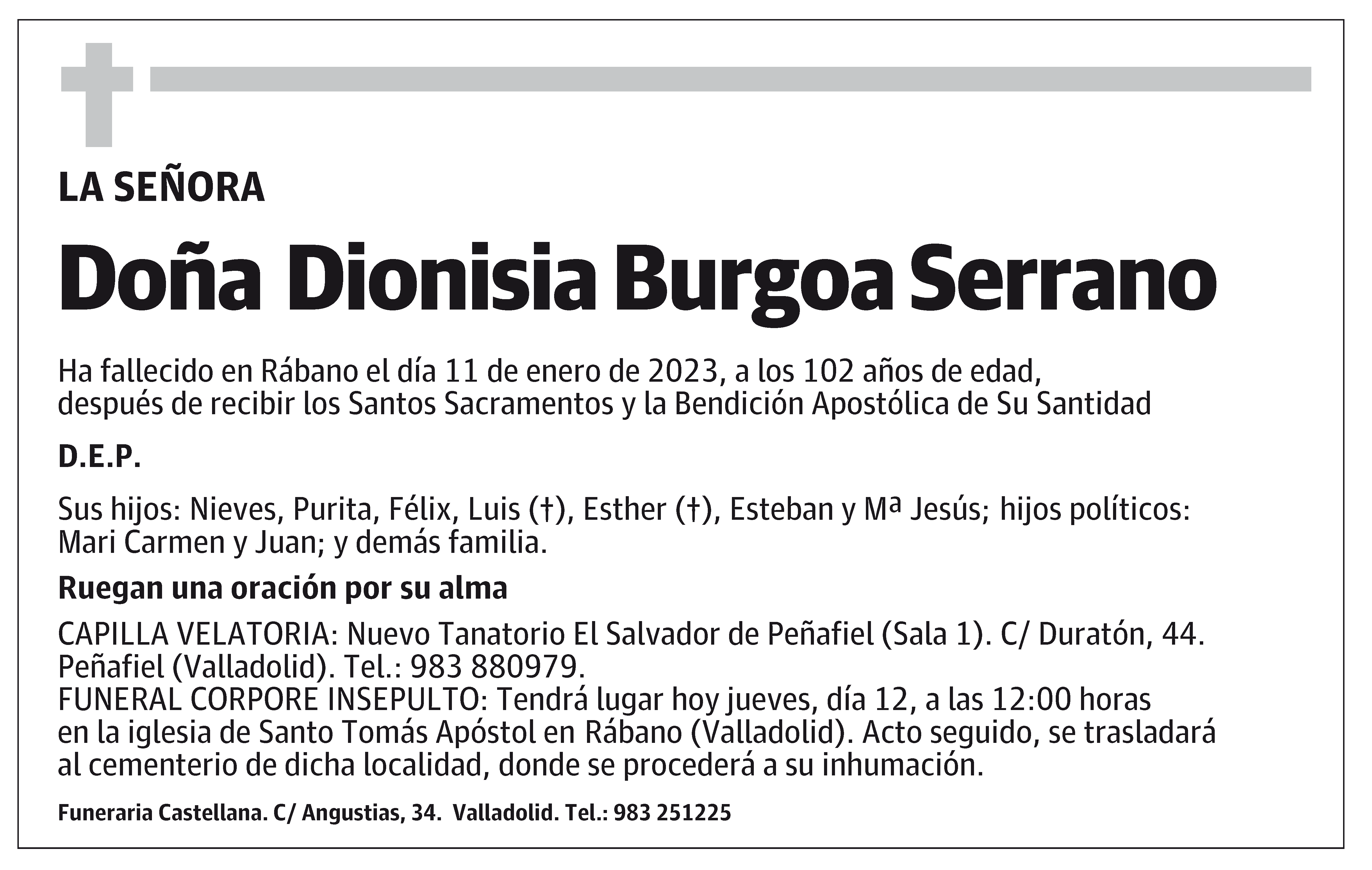 Dionisia Burgoa Serrano