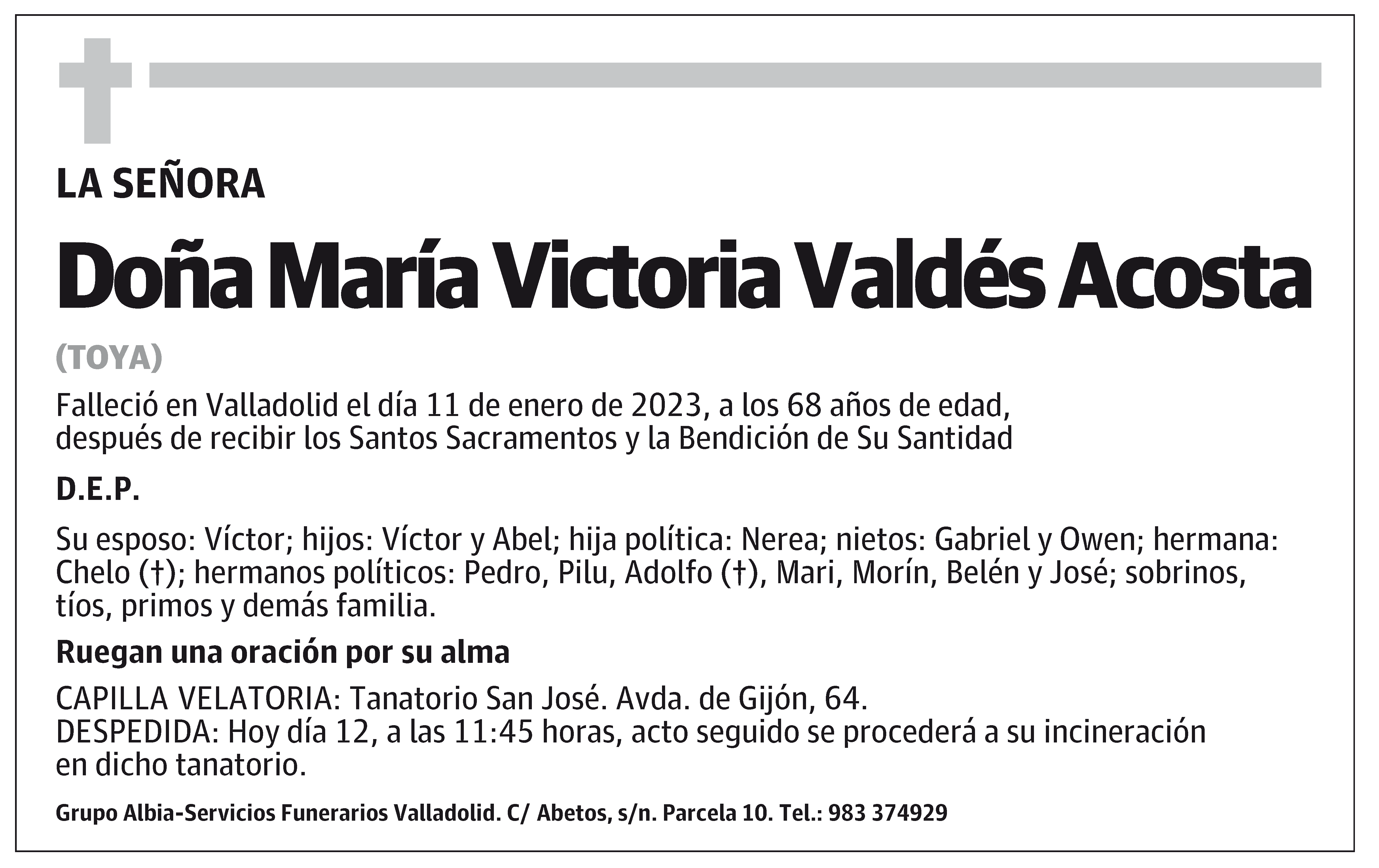 María Victoria Valdés Acosta