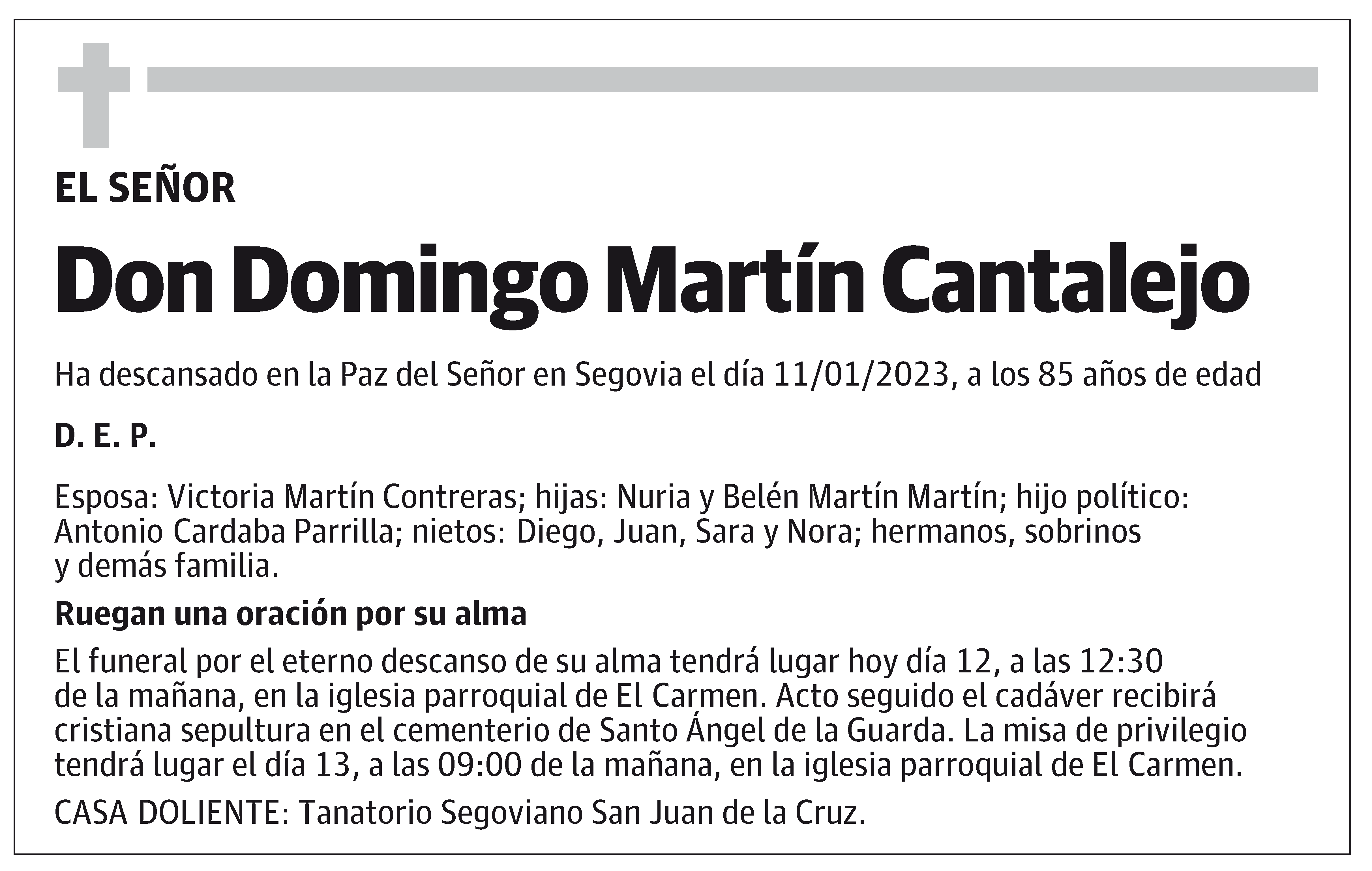 Domingo Martín Cantalejo