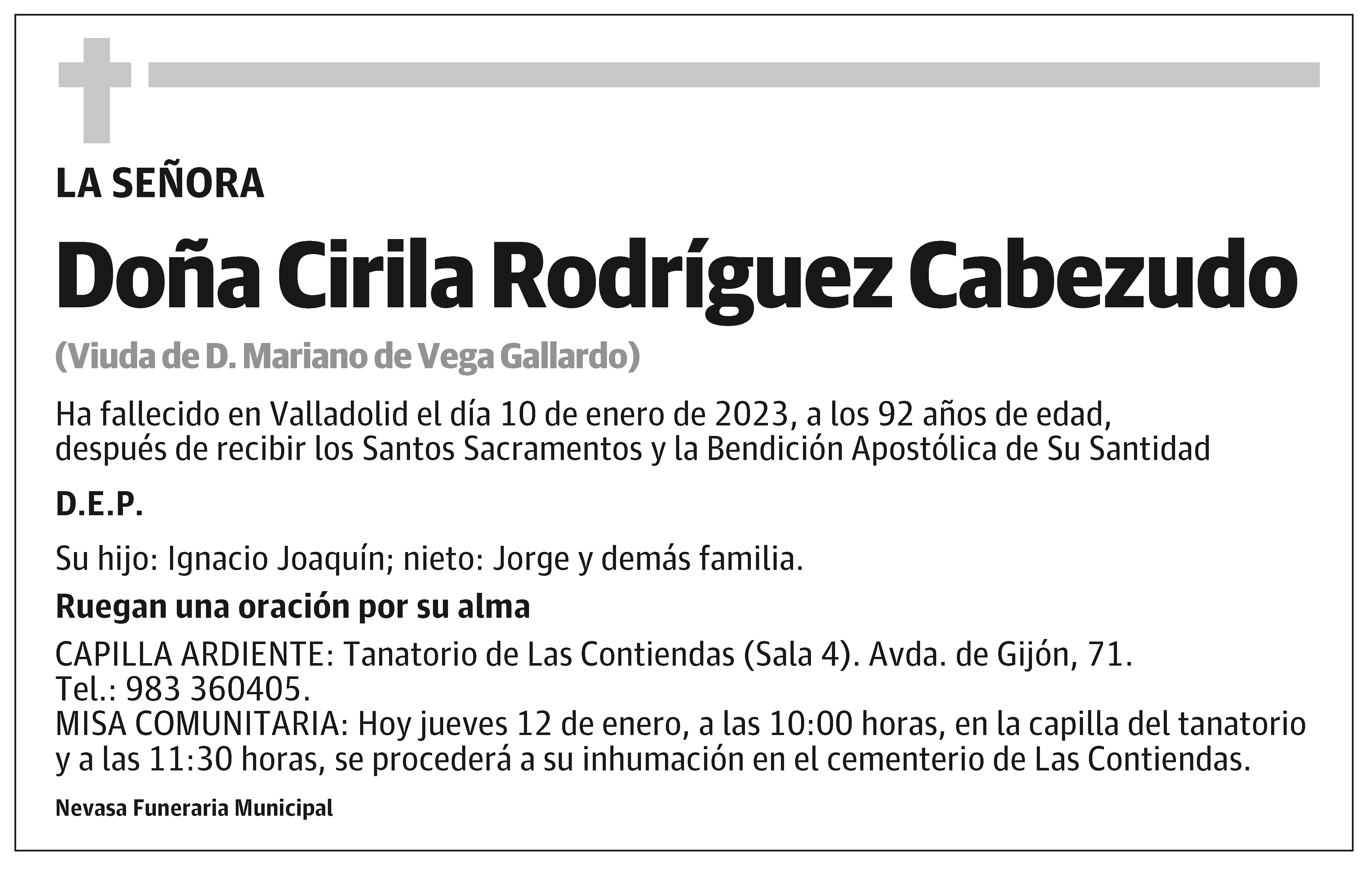 Cirila Rodríguez Cabezudo