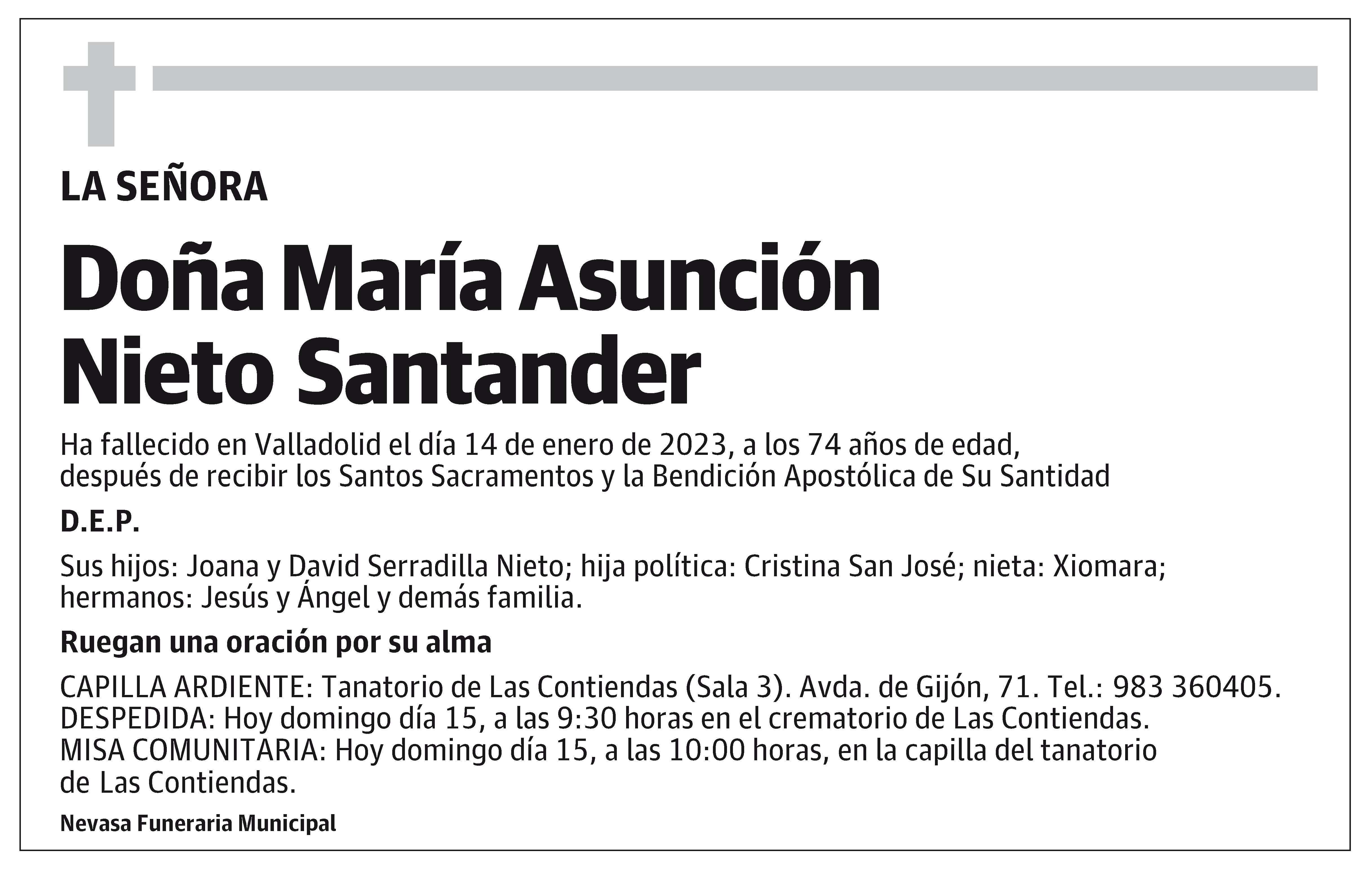 María Asunción Nieto Santander