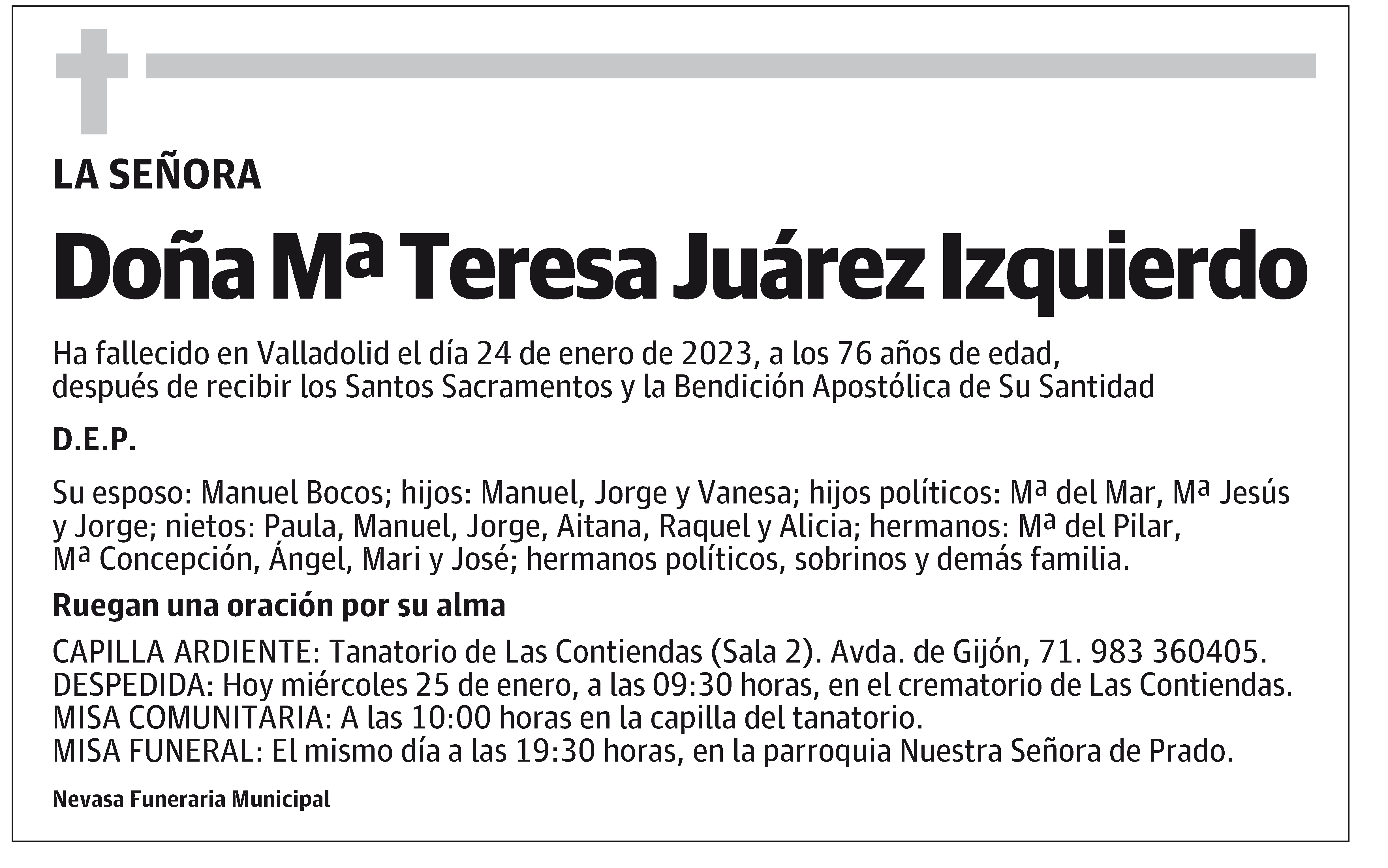 Mª Teresa Juárez Izquierdo