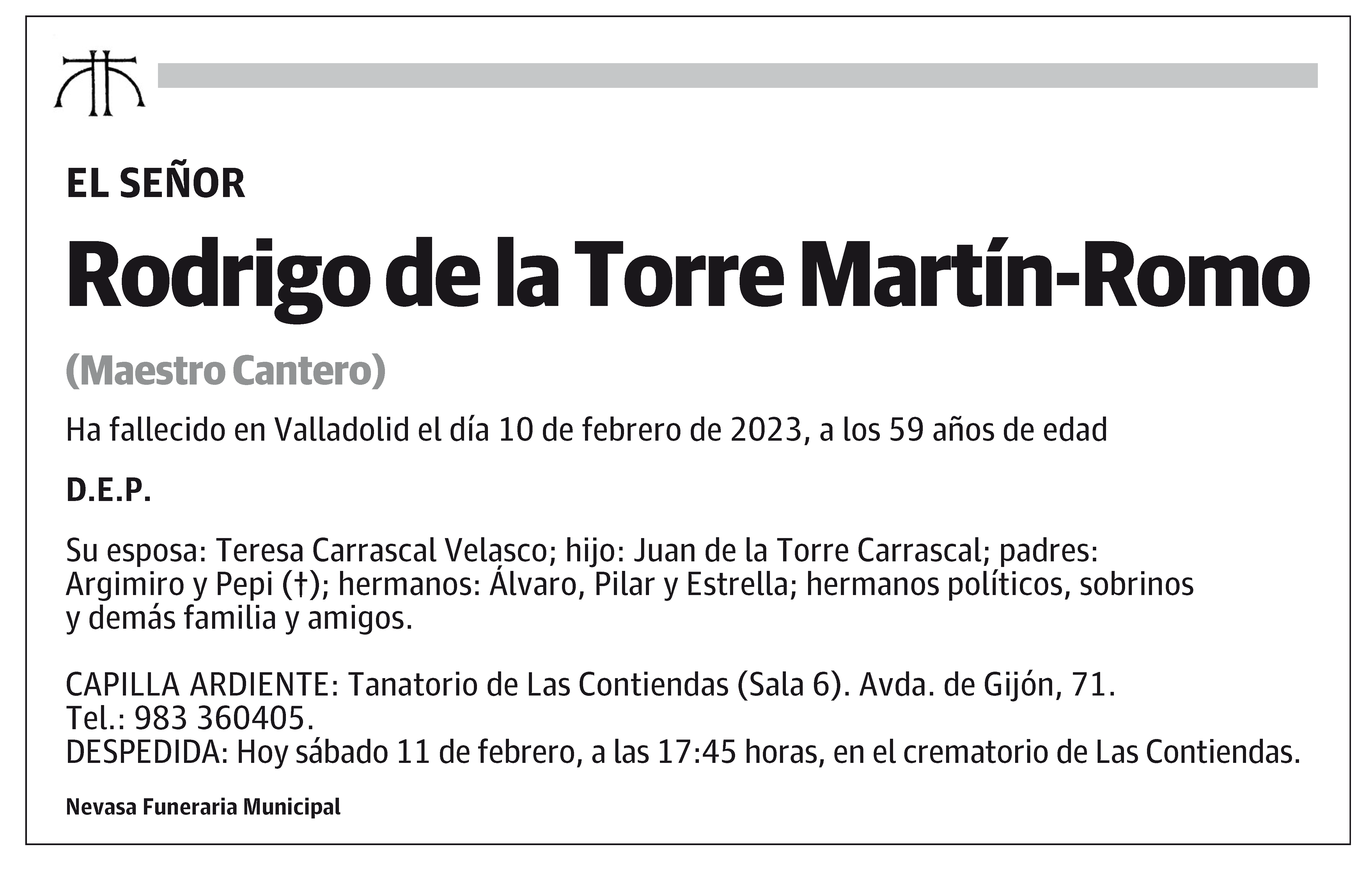 Rodrigo de la Torre Martín-Romo