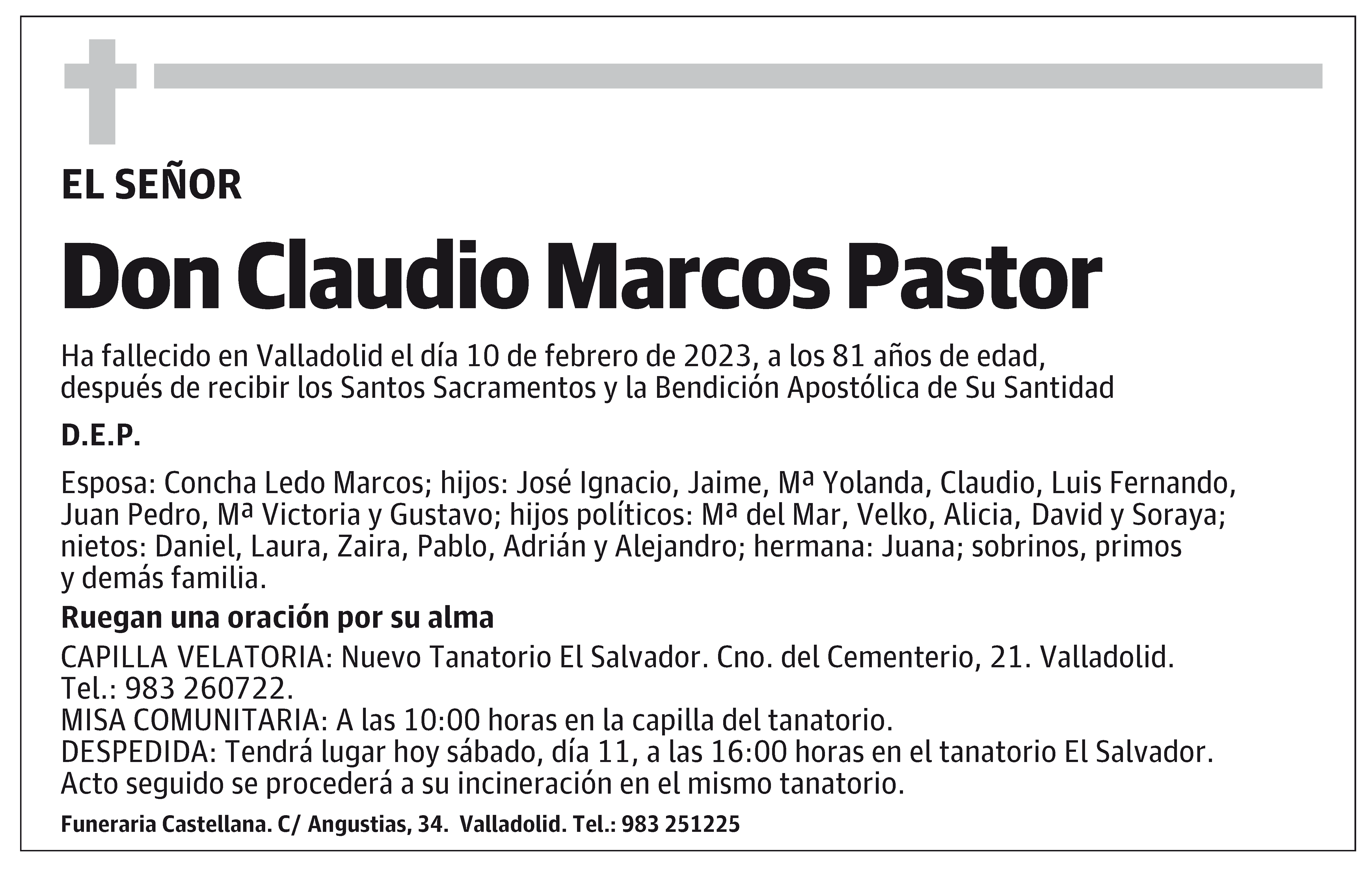 Claudio Marcos Pastor