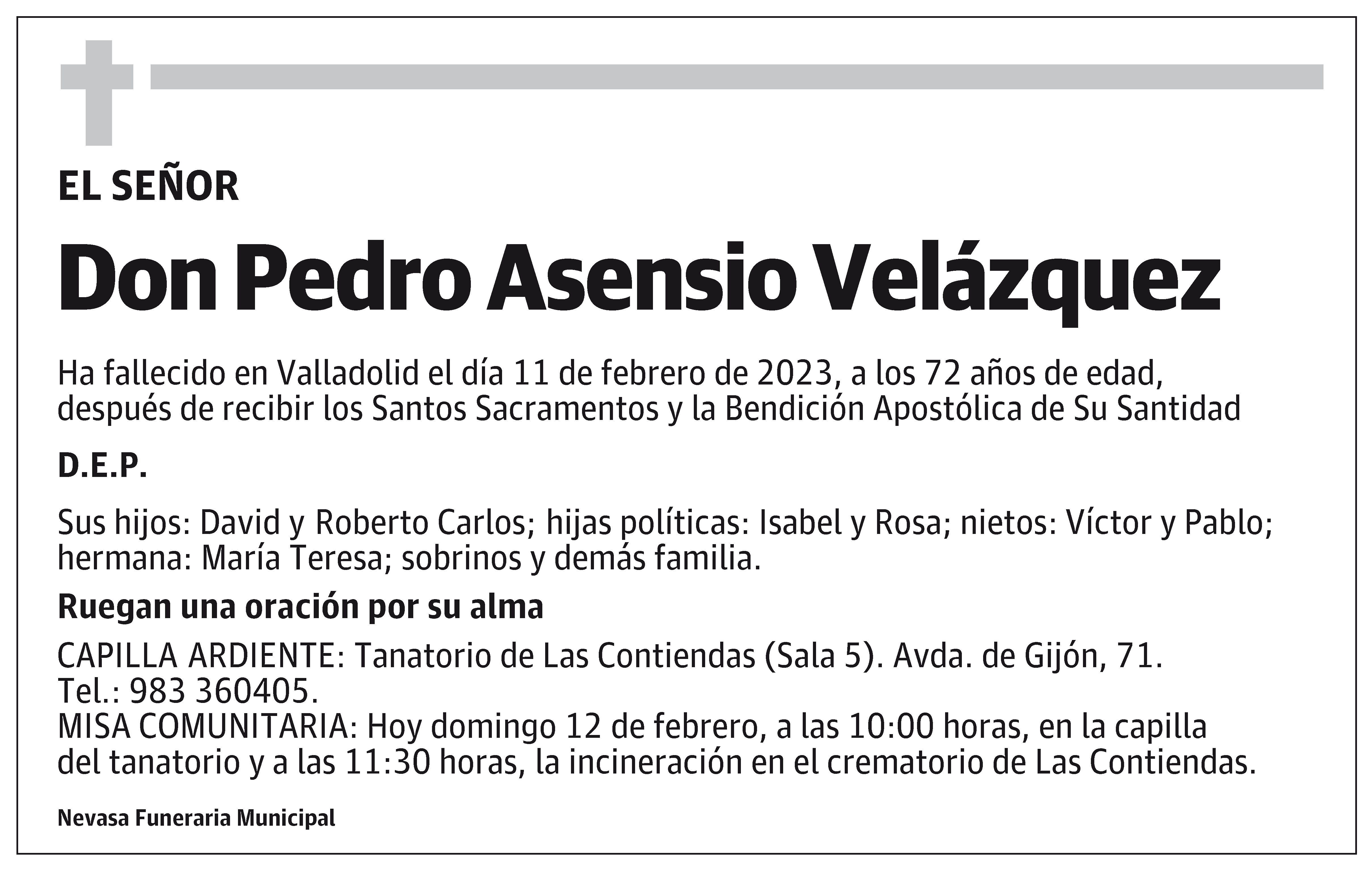 Pedro Asensio Velázquez