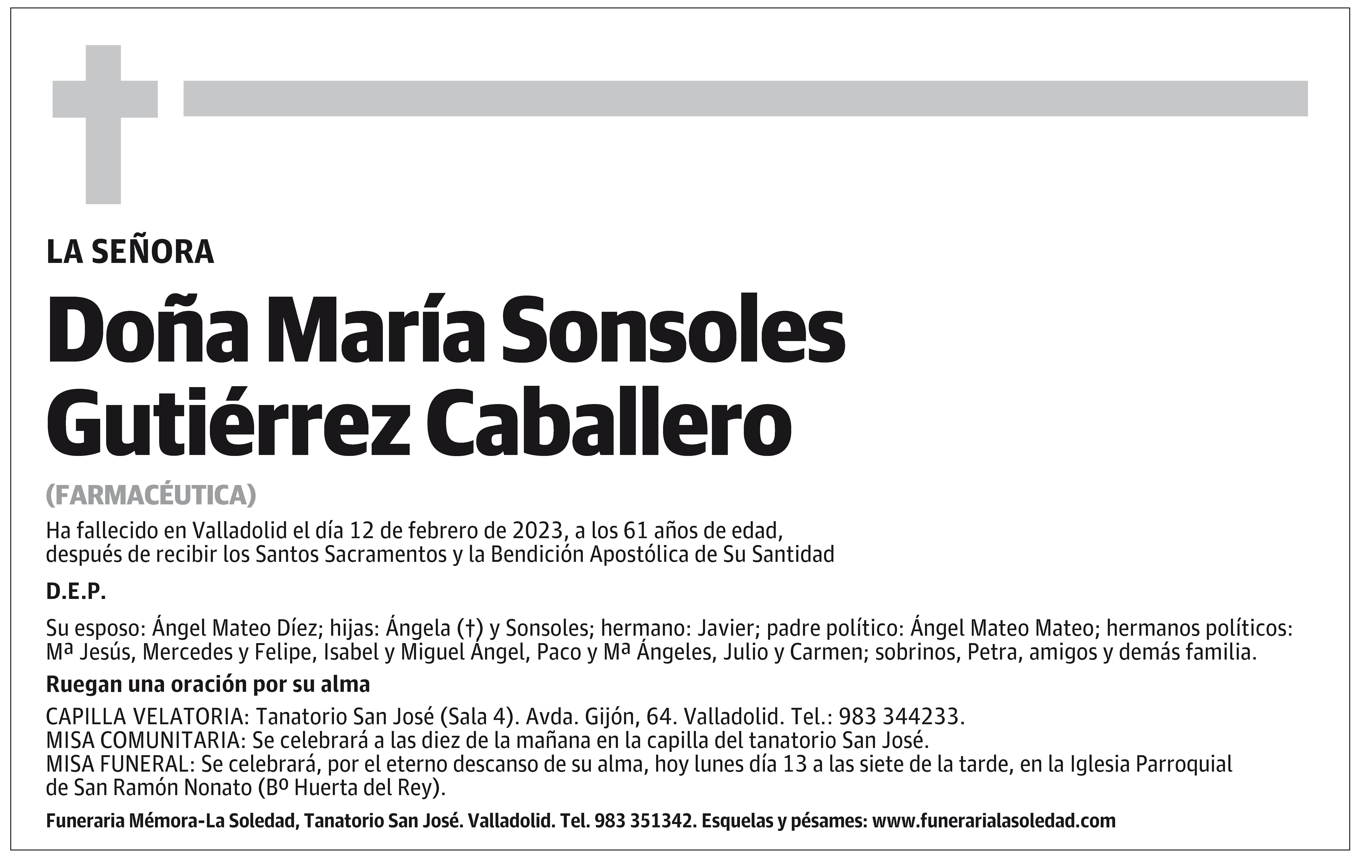 María Sonsoles Gutiérrez Caballero