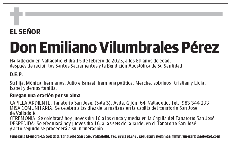 Emiliano Vilumbrales Pérez