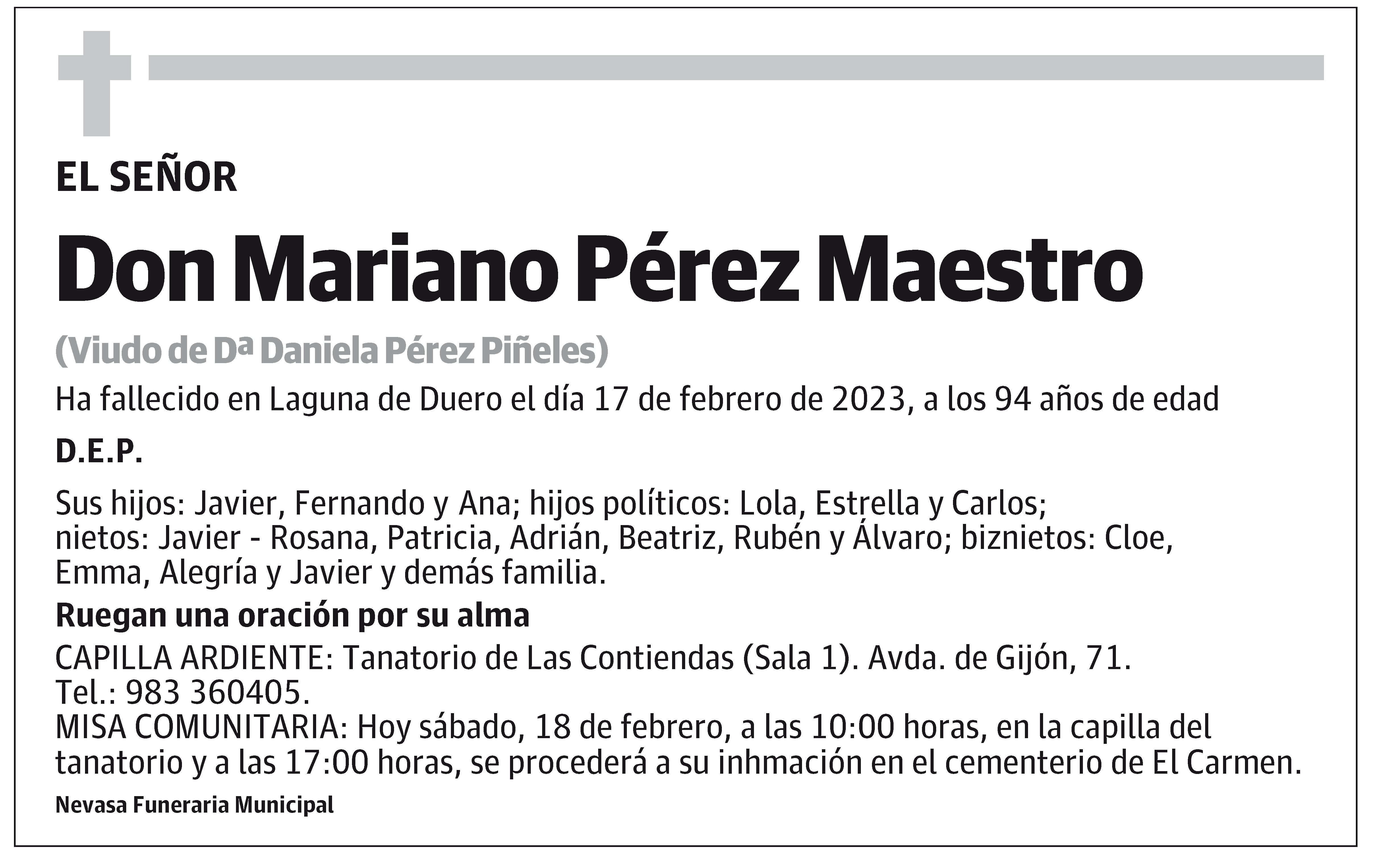 Mariano Pérez Maestro