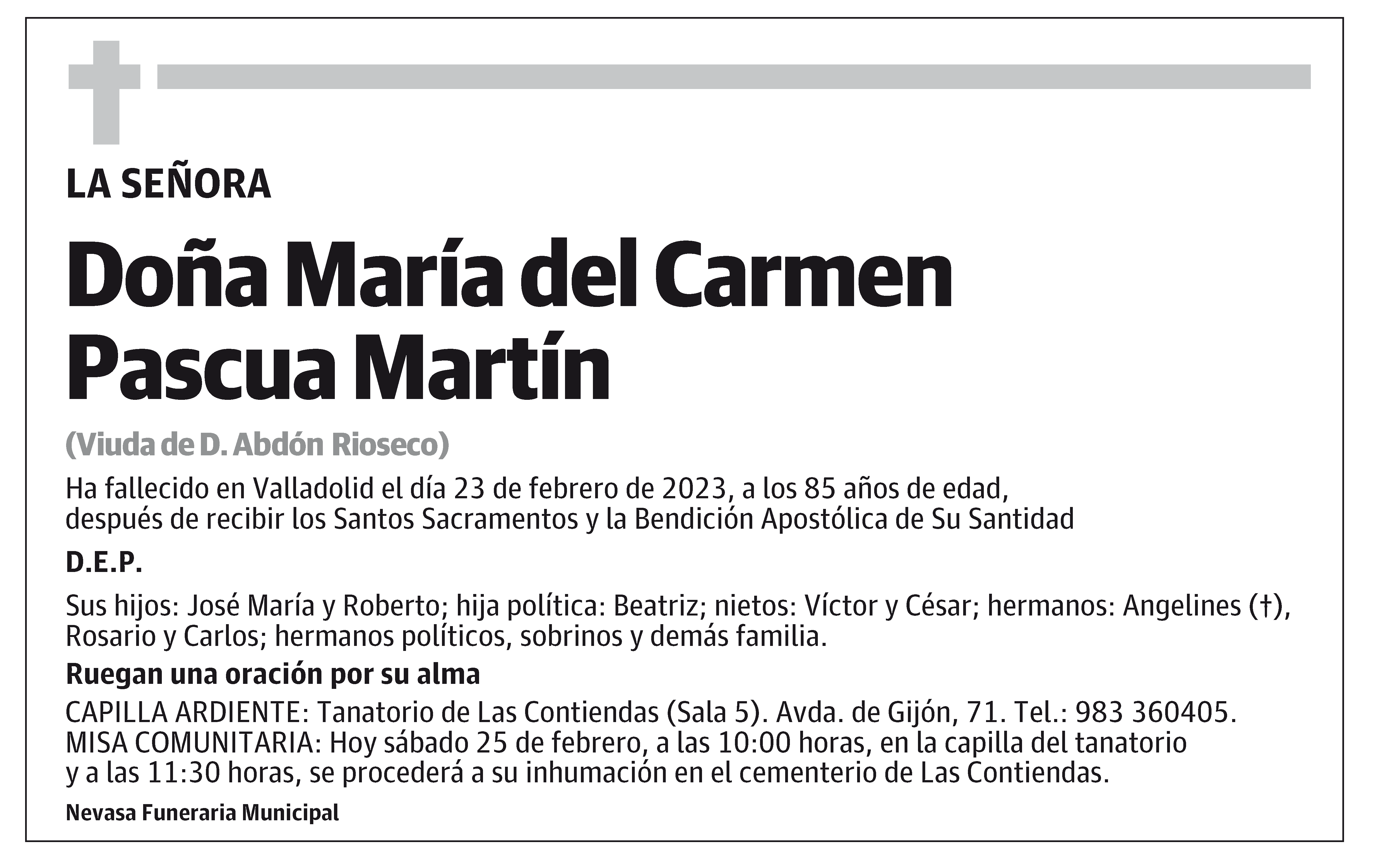 María del Carmen Pascua Martín