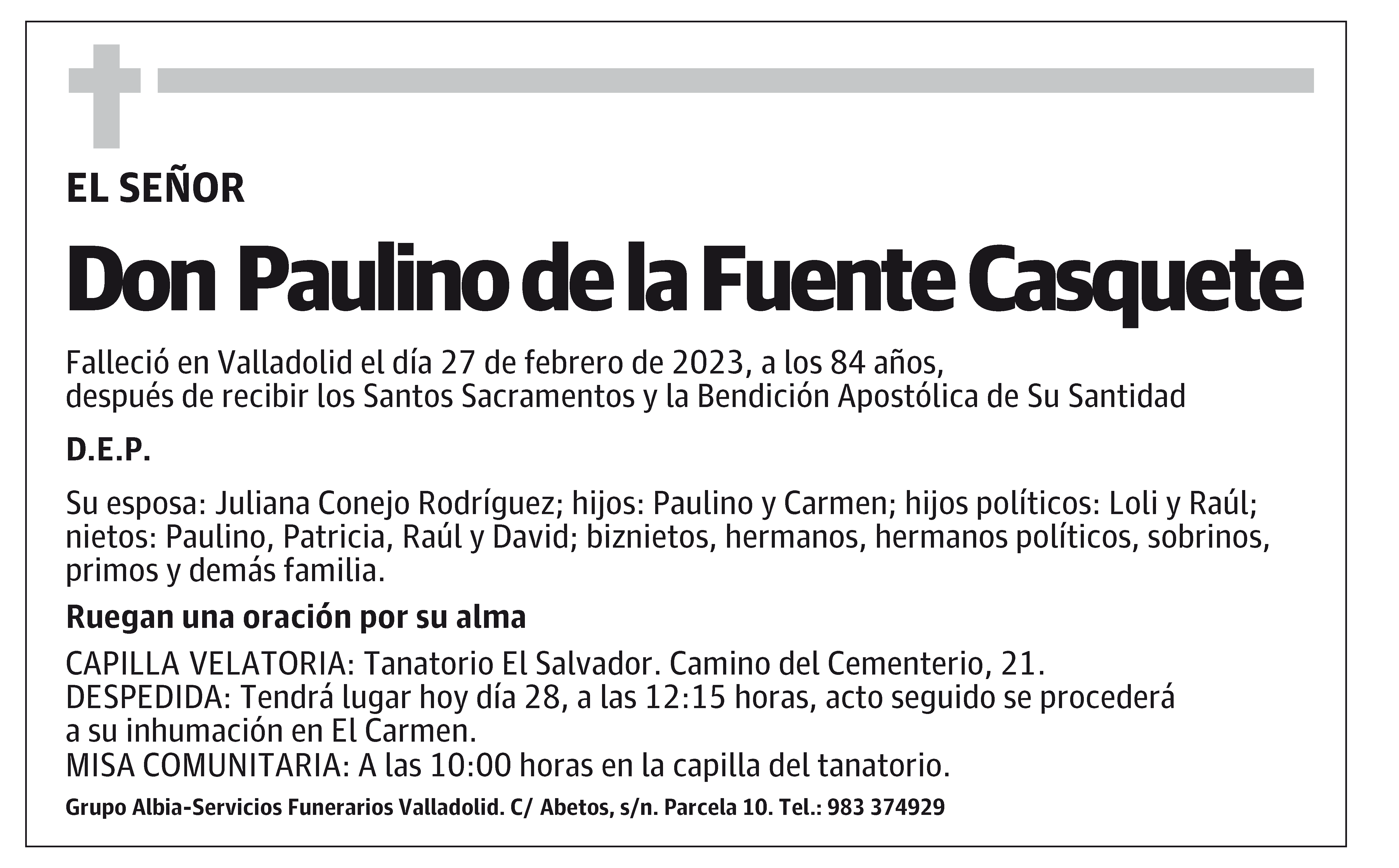 Paulino de la Fuente Casquete